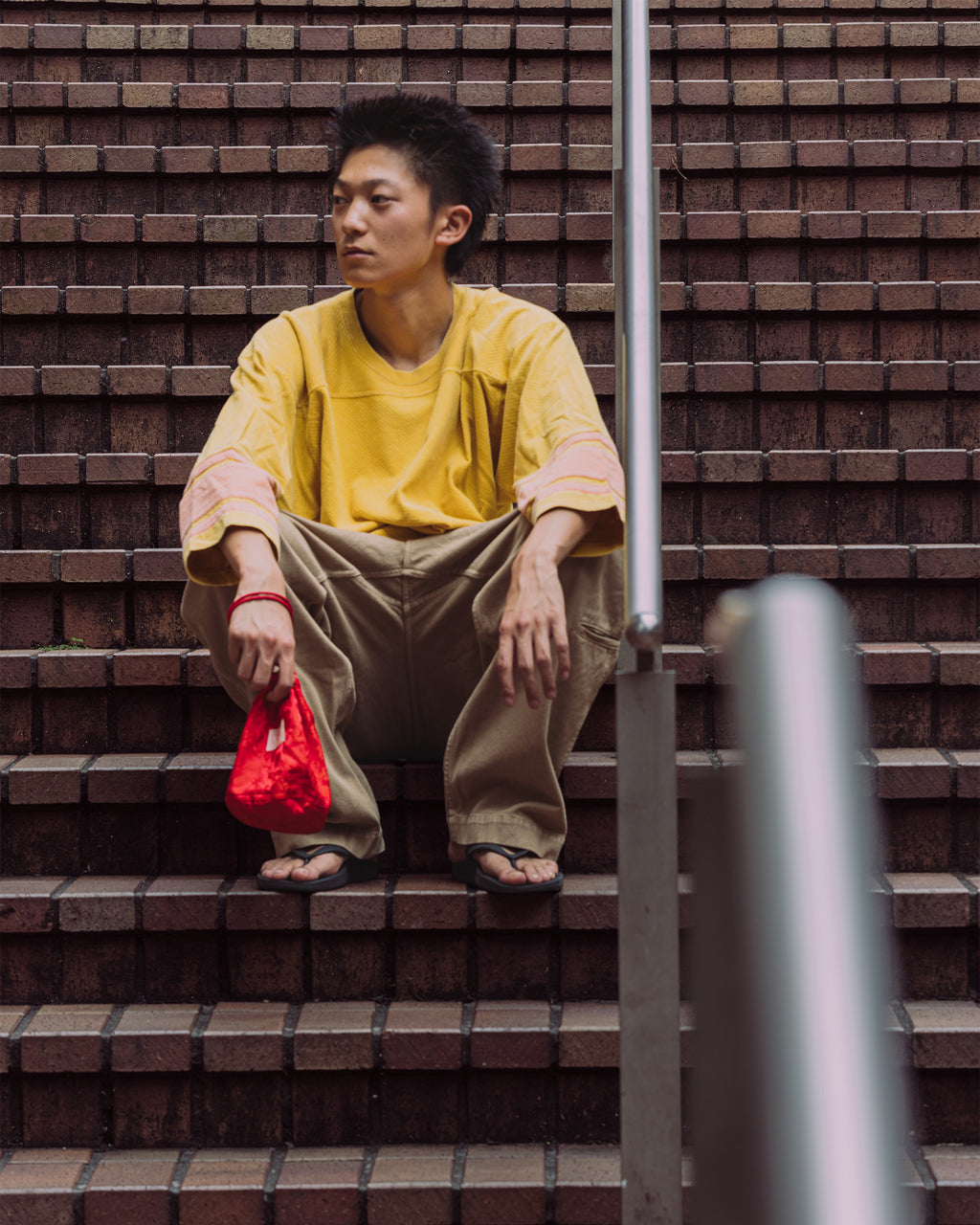 Effects Bag / Serge-Taiwanese Qipao Fabric (Red)