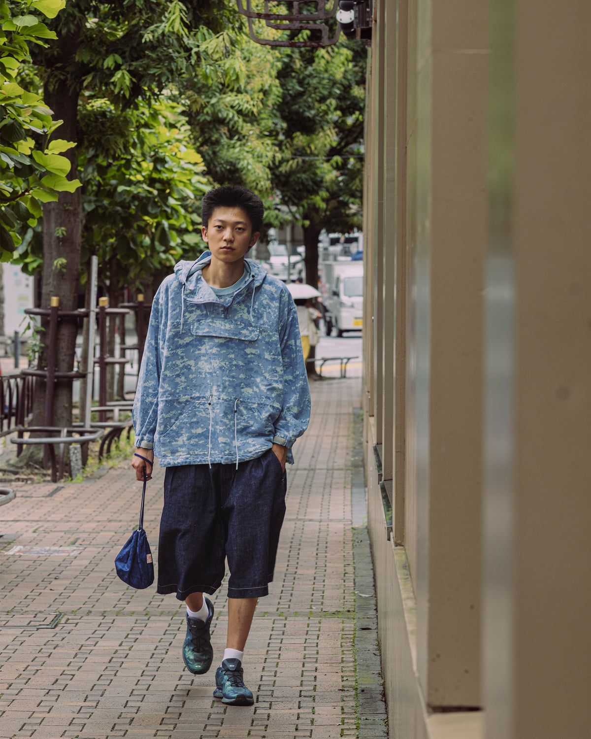 anorak hoodie indigo Degital Camo / Richie indigo Degicamo