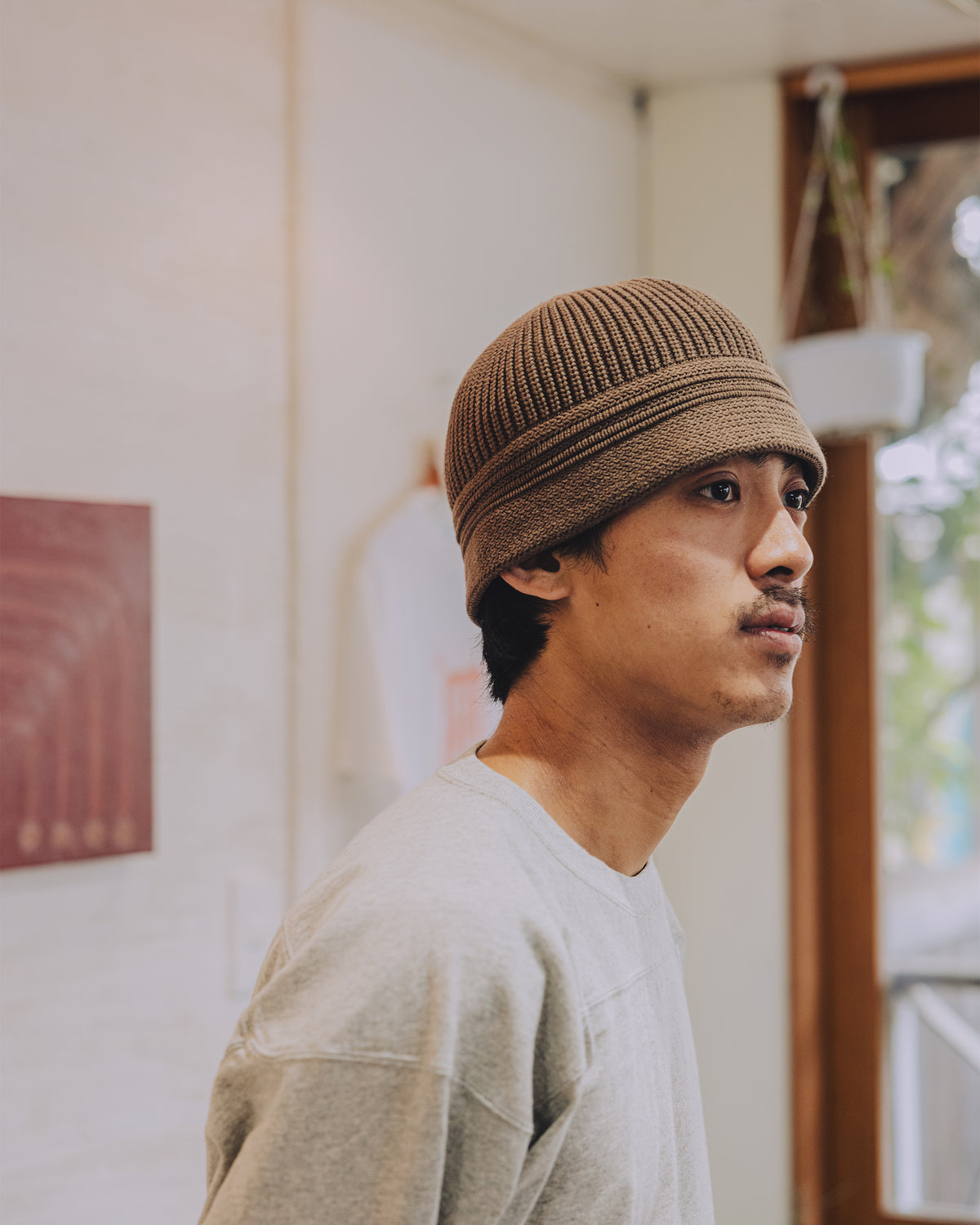 Cotton Linen Hat - Solid / Gyllenhaal (Brown)