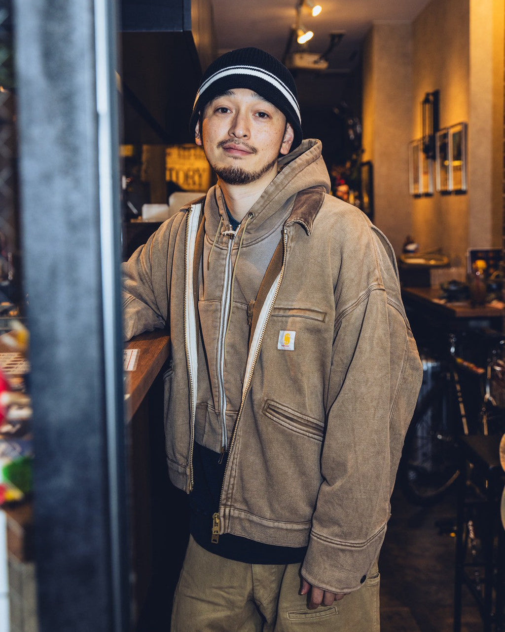 Double Zip Work Jacket / Bobby (Brown)