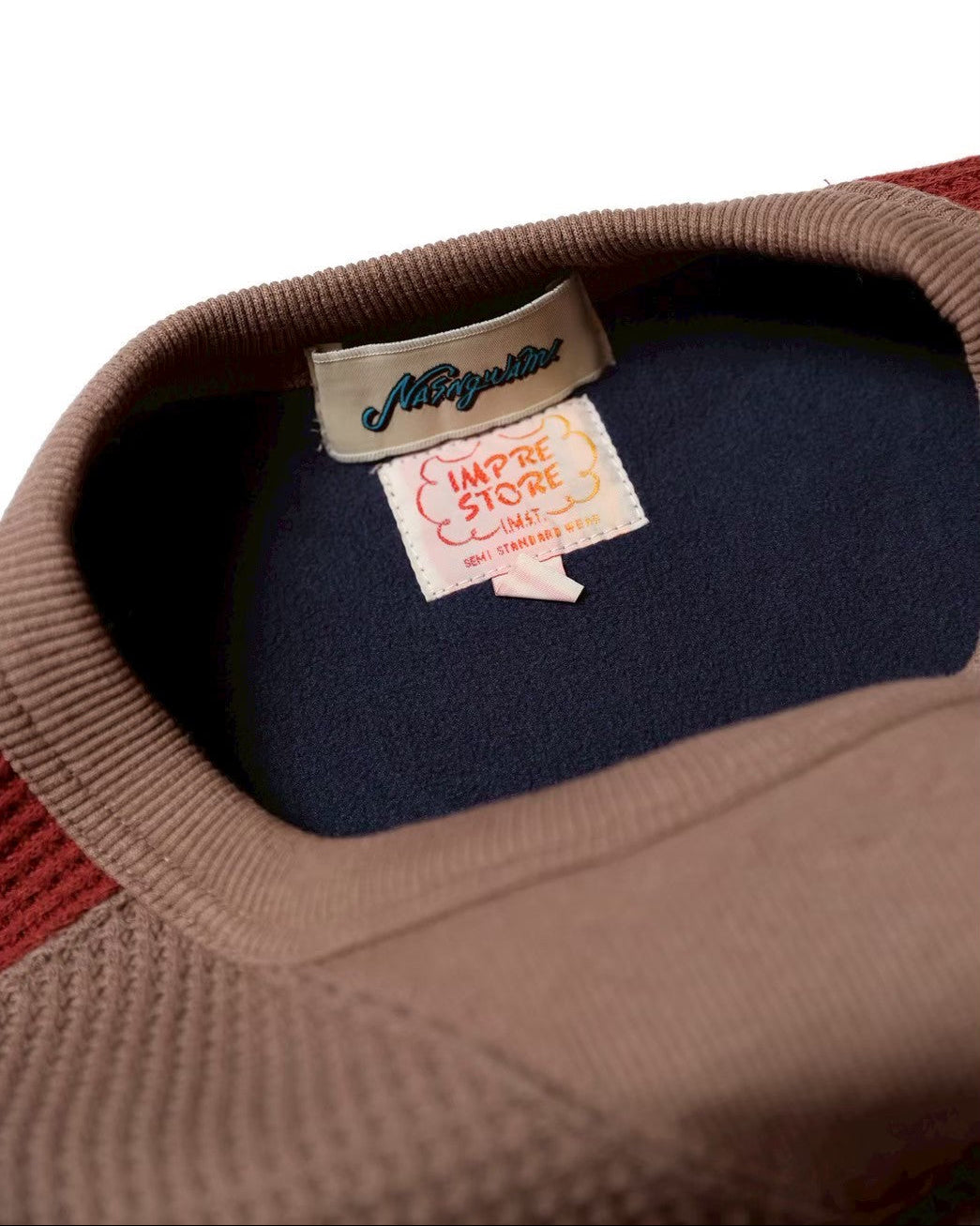 GOKU Warm Fleece F.Crew / Joe (Gray×Brown)