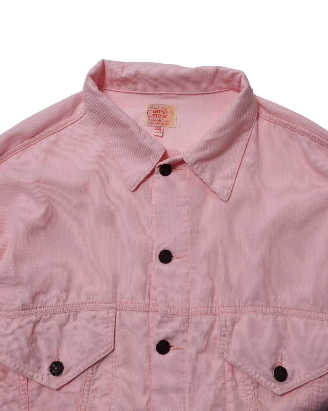 20W Corduroy Trucker Coat / Mary-20W Corduroy (Pink)