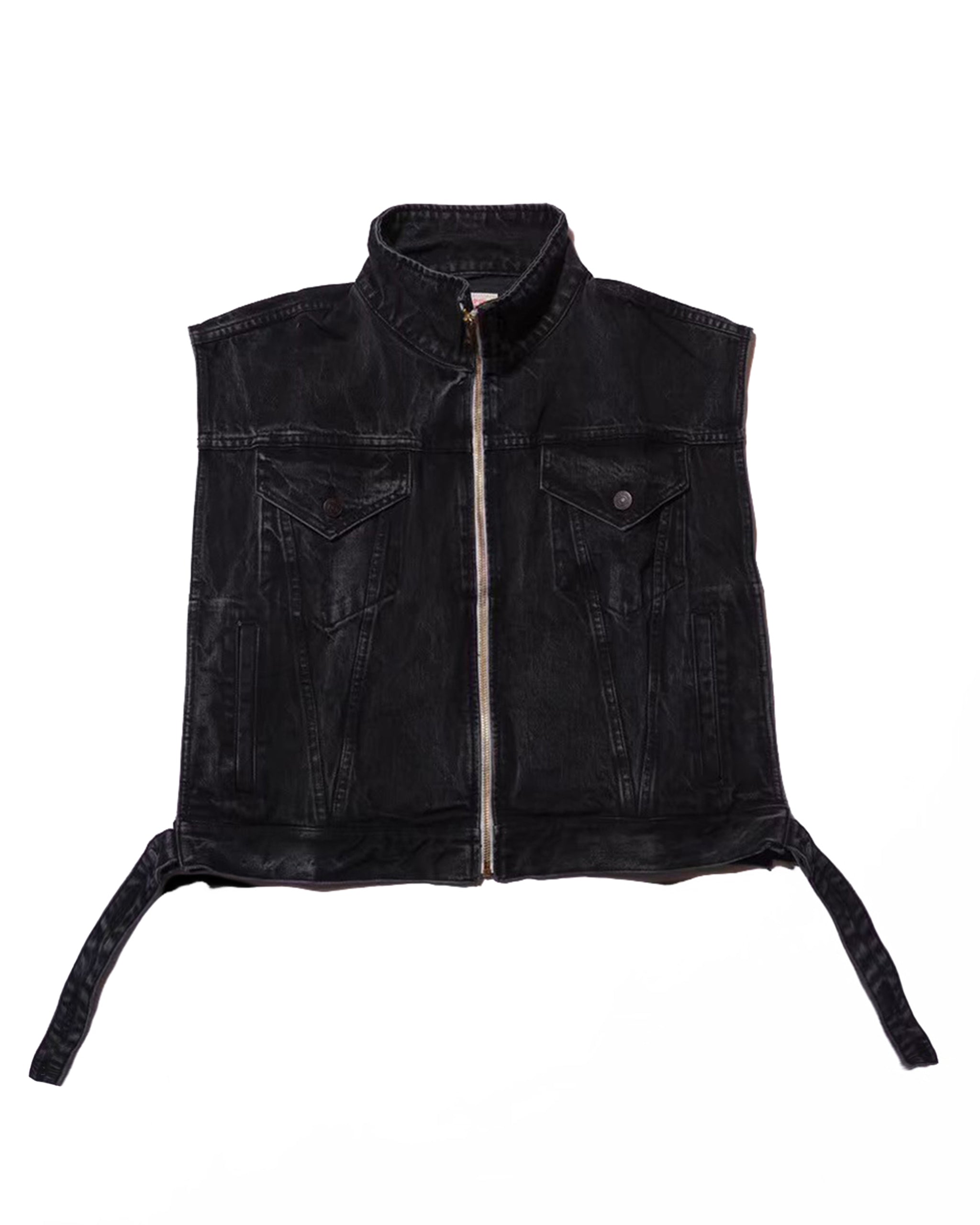DenimTruckerVest／Taylor (Black)