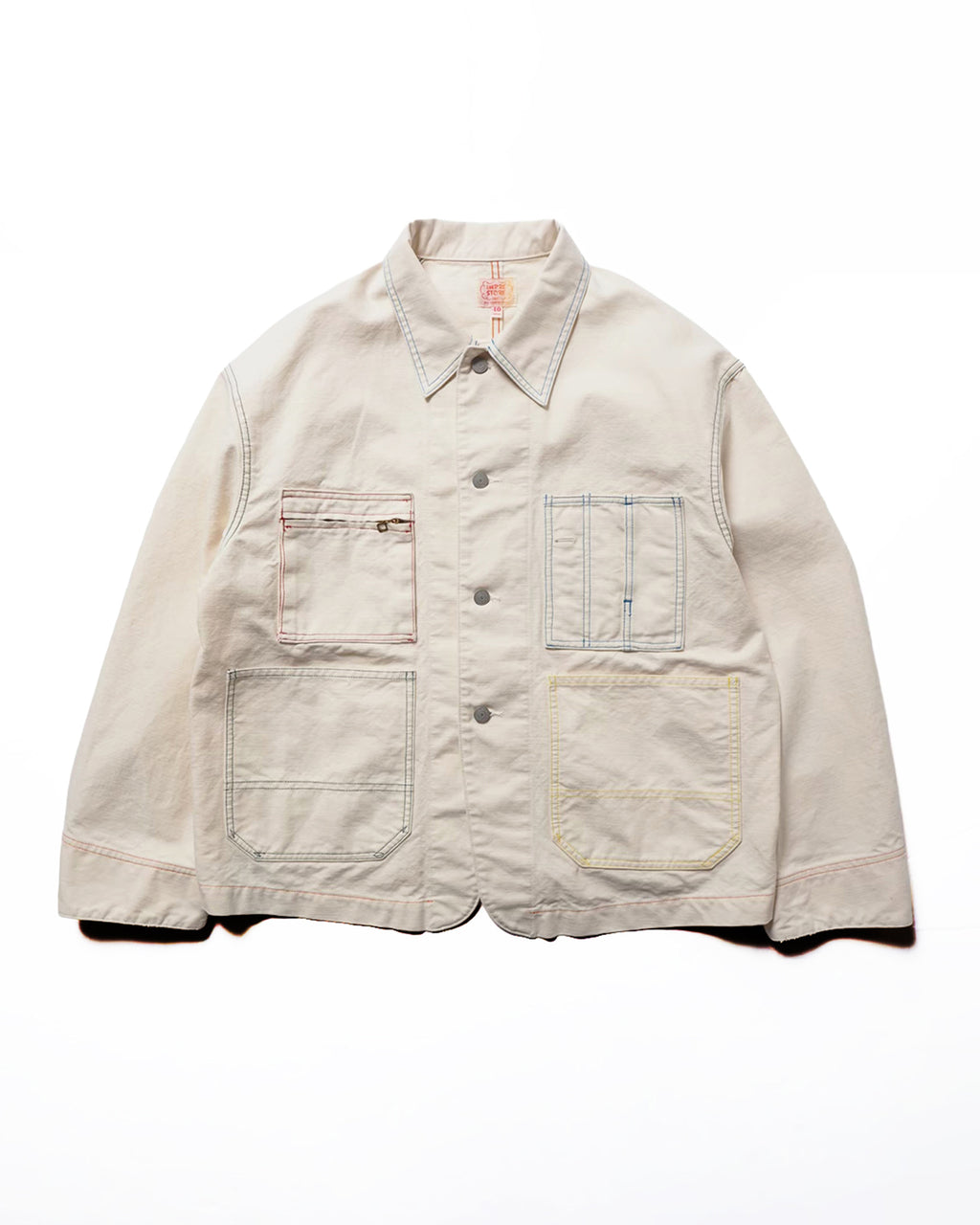 Short length coveralls / Glover ( White Denim)