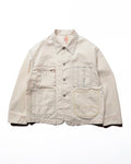 Short length coveralls / Glover ( White Denim)