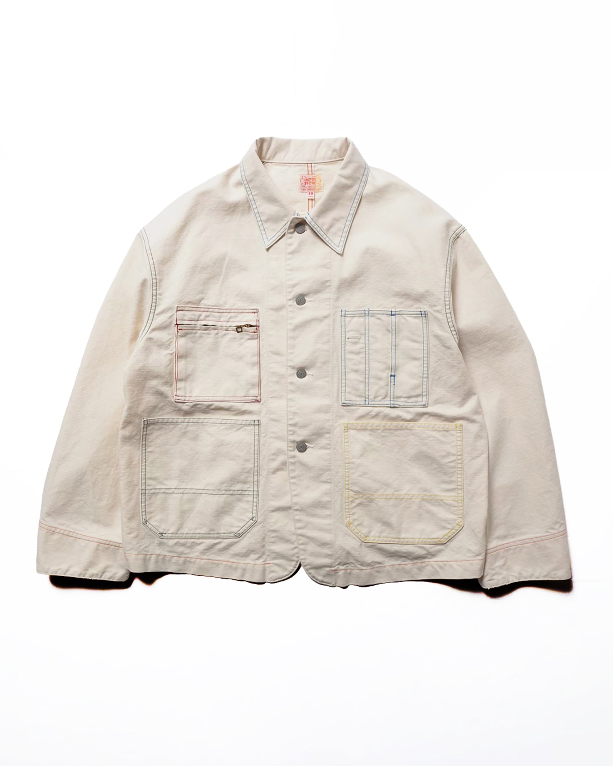 Short length coveralls / Glover ( White Denim)
