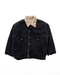 Denim boa jacket / Niki (Black Denim)