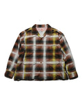 Printed flannel shirt / J.FOX (Brown/Yellow)