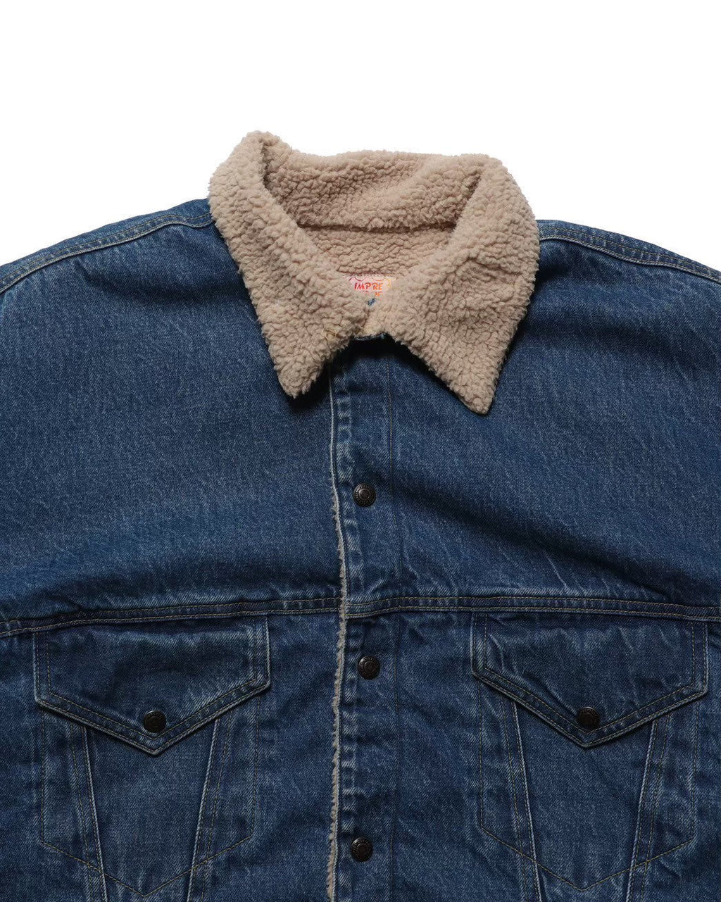 Denim boa jacket / Niki (White Denim)