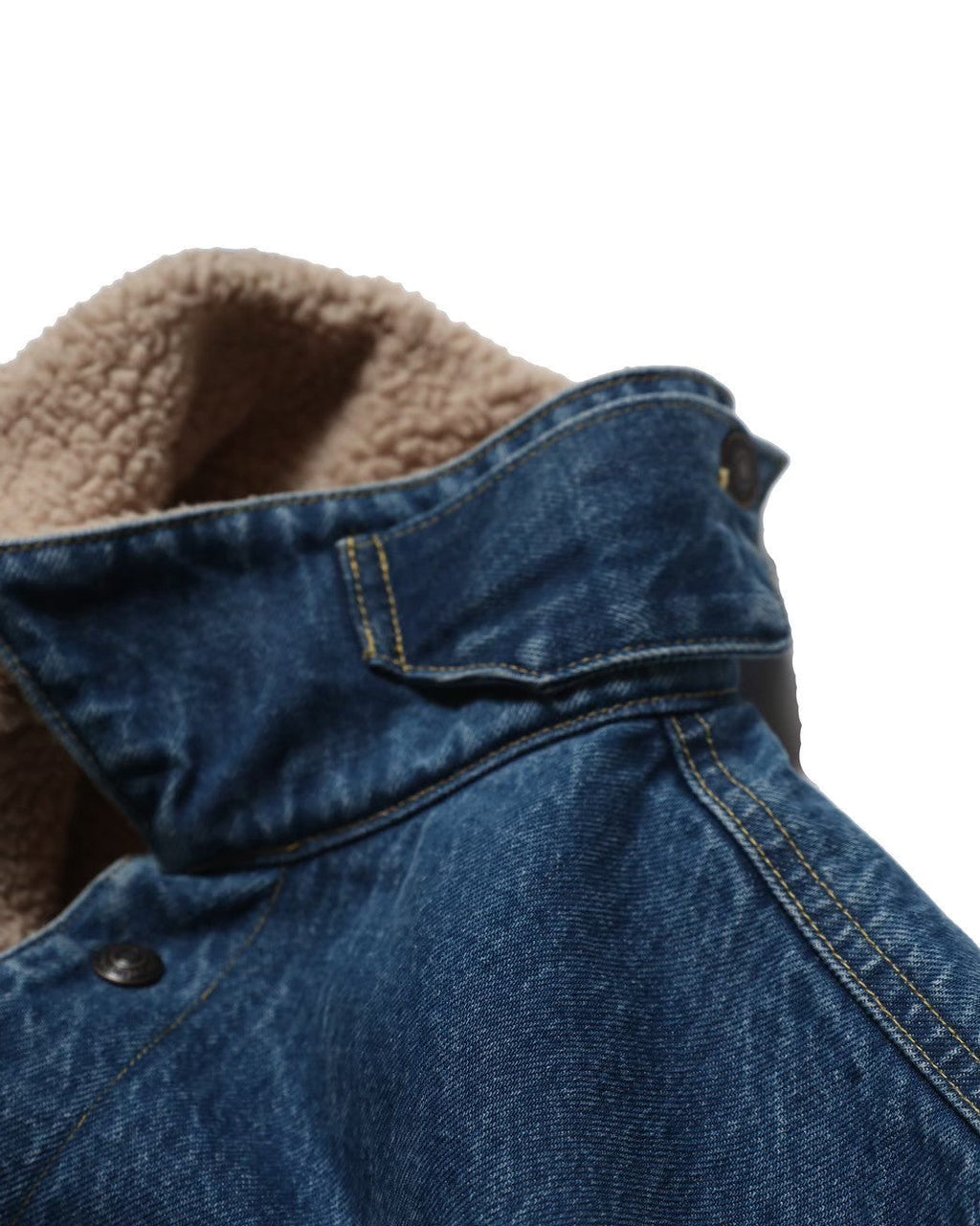 Denim boa jacket / Niki (White Denim)