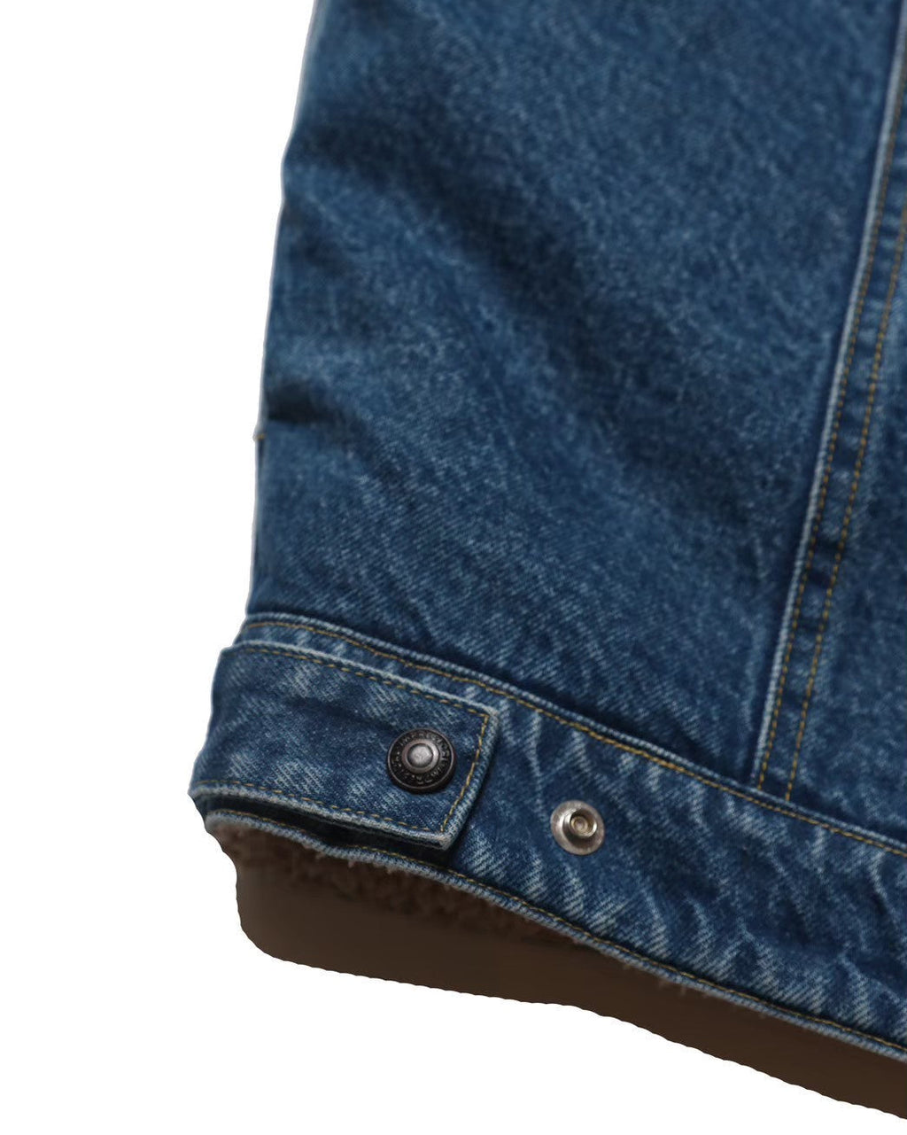 Denim boa jacket / Niki (White Denim)