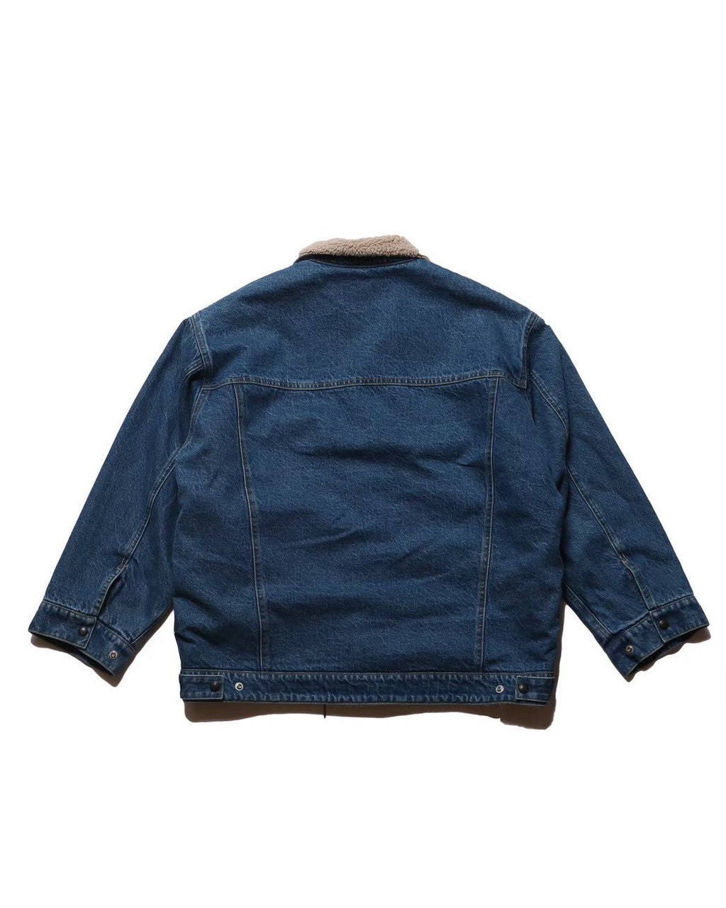 Denim boa jacket / Niki (White Denim)