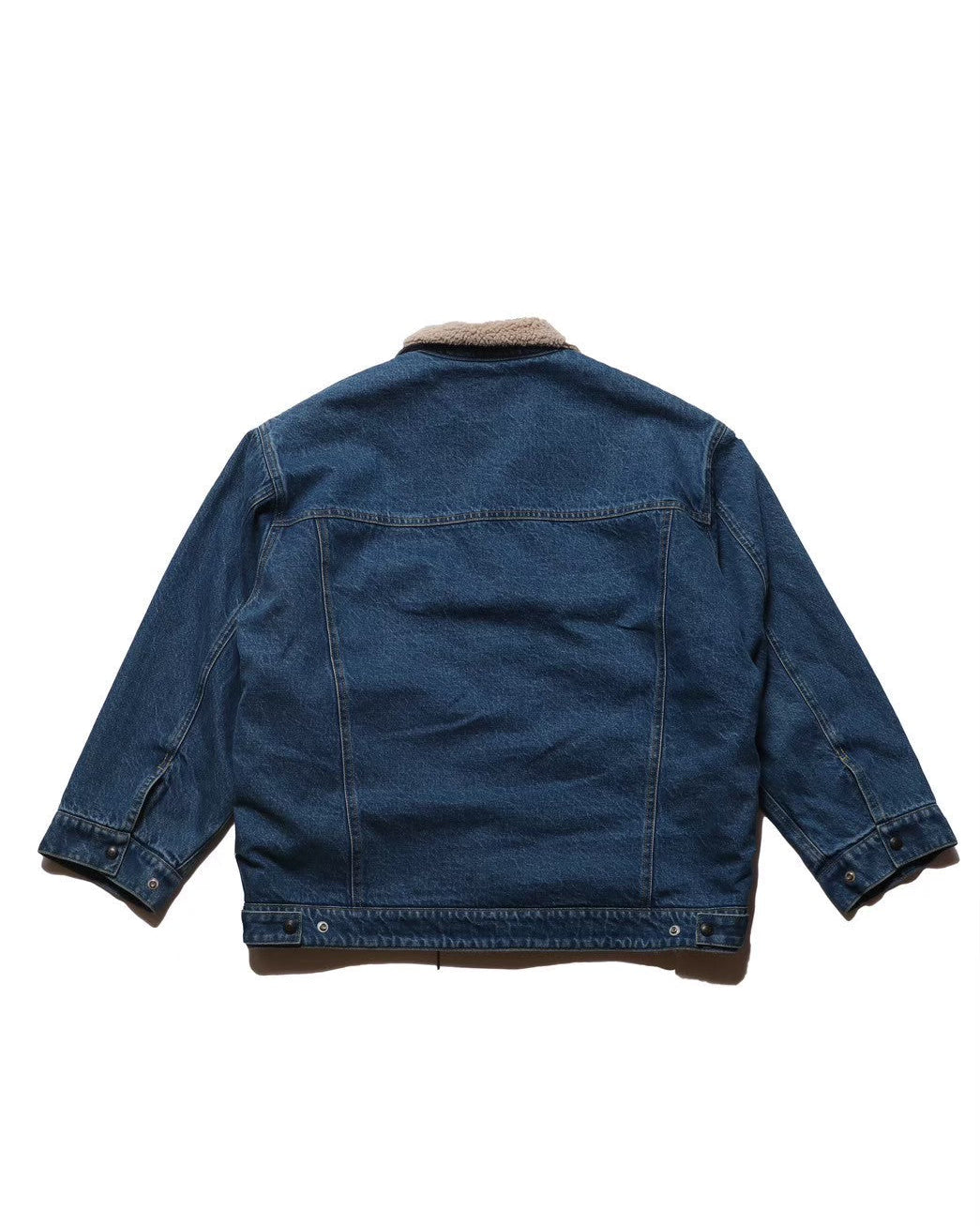 Denim boa jacket / Niki (White Denim)