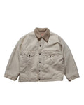 Denim boa jacket / Niki (White Denim)
