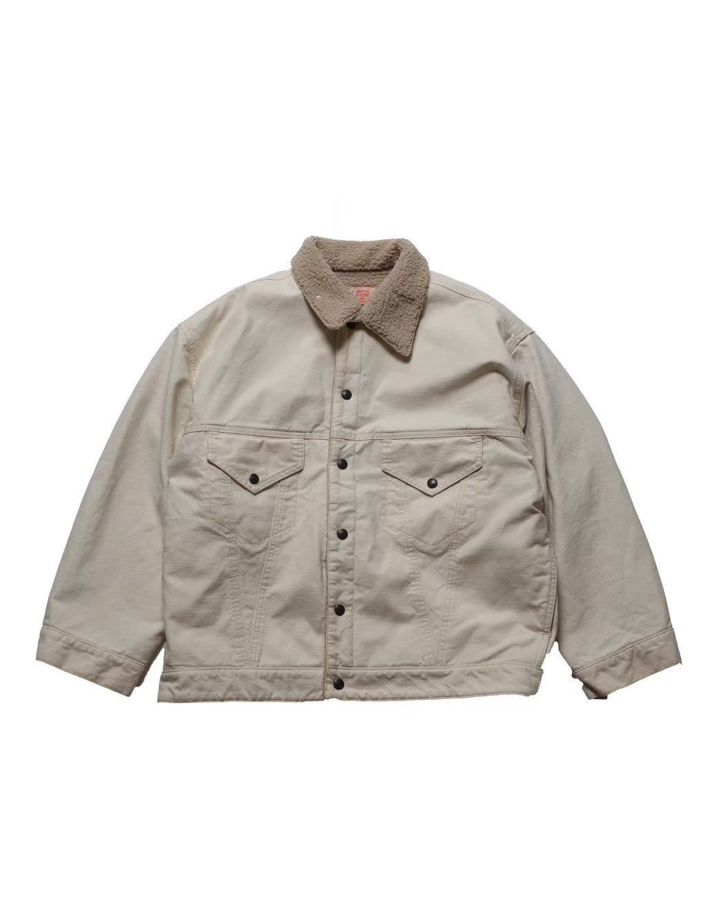Denim boa jacket / Niki (White Denim)