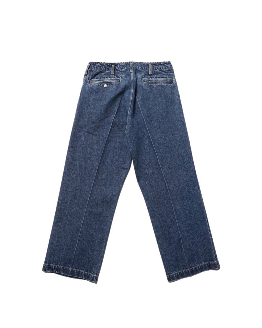 frisco pants -center crease (12.5oz selvedge denim ) / Doc-center crease (Black Denim Vintagewash)