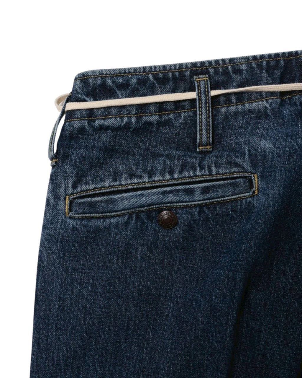 frisco pants -center crease (12.5oz selvedge denim ) / Doc-center crease (Black Denim Vintagewash)