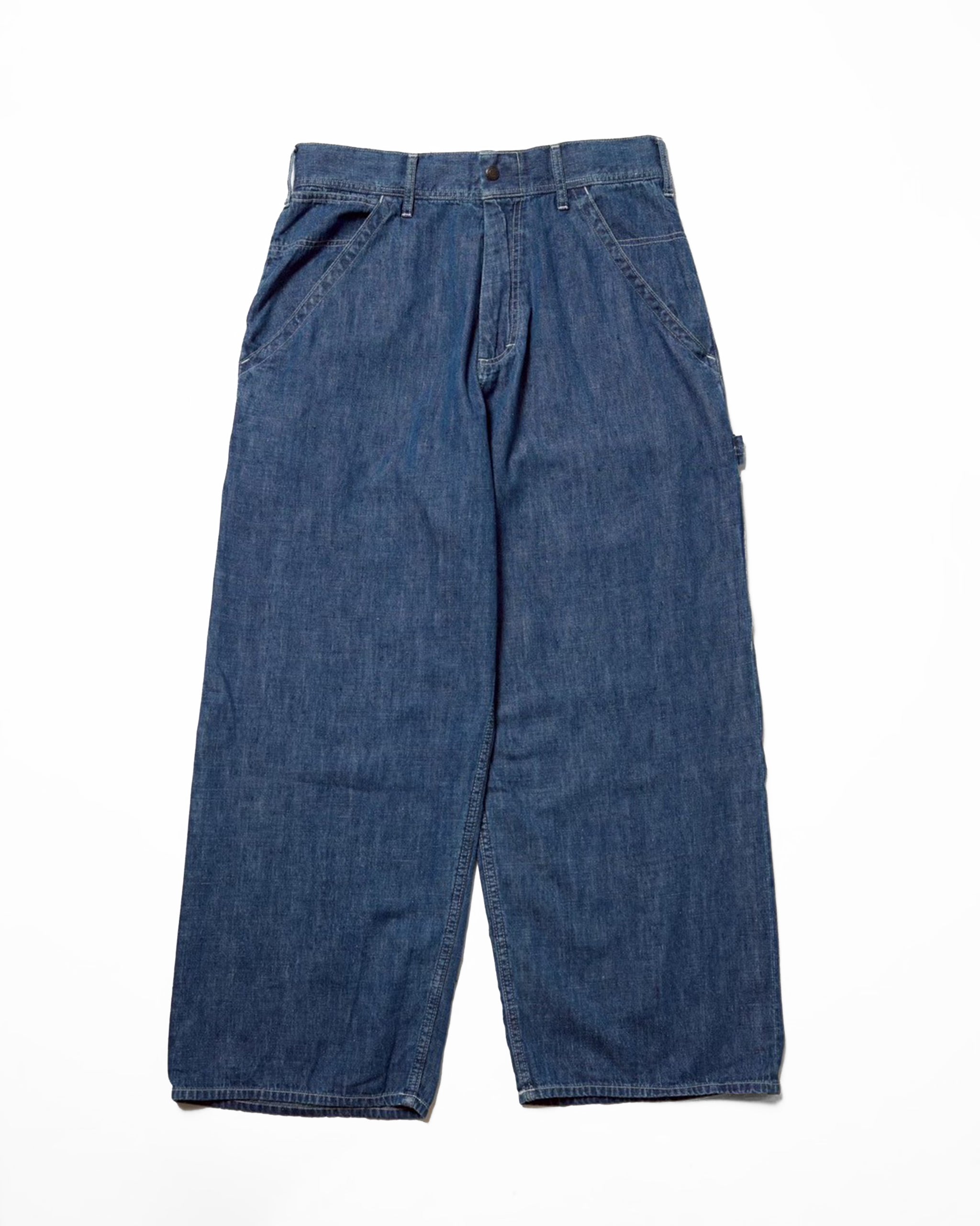 Painter pants (6.5oz selvedge denim) / BIFF-6.5oz (Blue Denim Vintagewash)