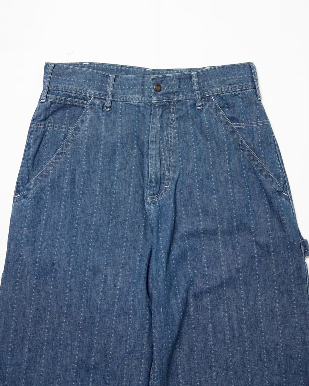 Painter pants (6.5oz selvedge denim)Pinst★ripe / BIFF-6.5oz★ (Blue Denim ★Onewash )