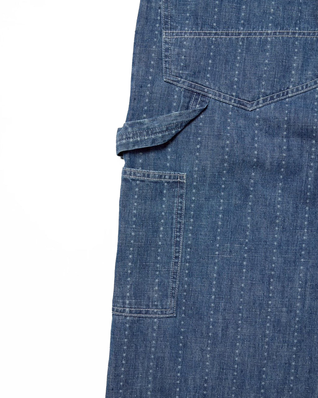 Painter pants (6.5oz selvedge denim)Pinst★ripe / BIFF-6.5oz★ (Blue Denim ★Onewash )