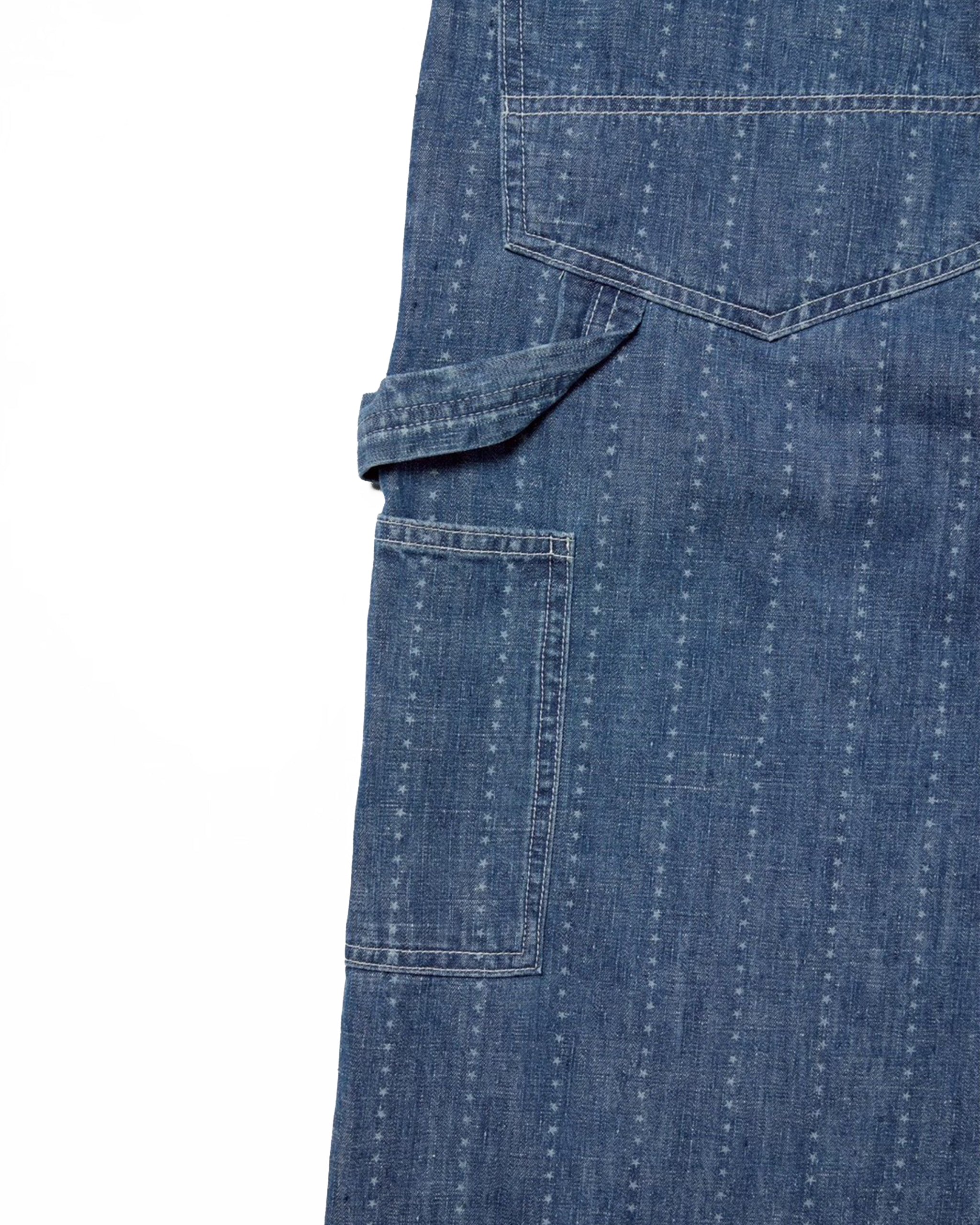 Painter pants (6.5oz selvedge denim)Pinst★ripe / BIFF-6.5oz★ (Blue Denim ★Vintagewash,Blue)