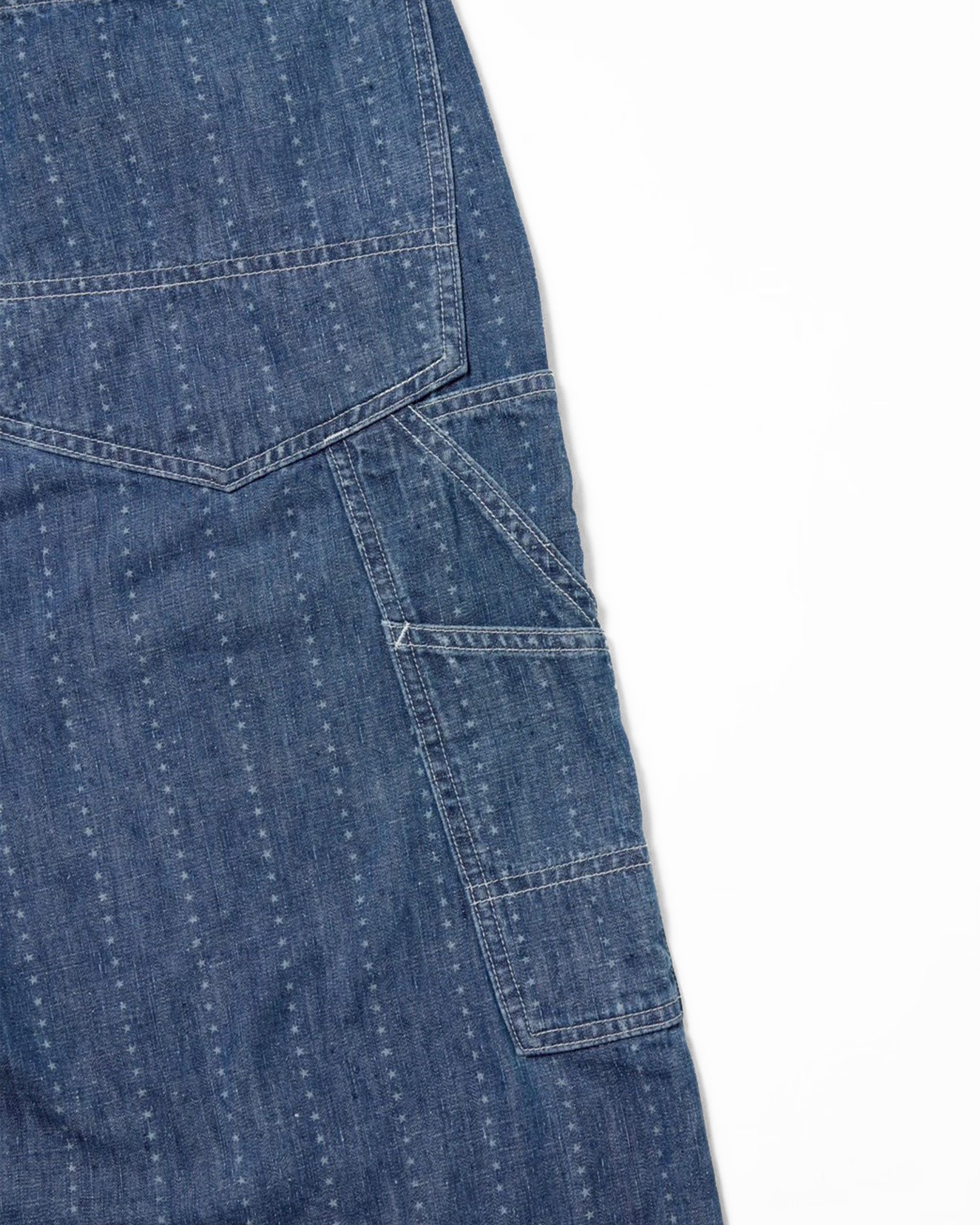 Painter pants (6.5oz selvedge denim)Pinst★ripe / BIFF-6.5oz★ (Blue Denim ★Vintagewash,Blue)