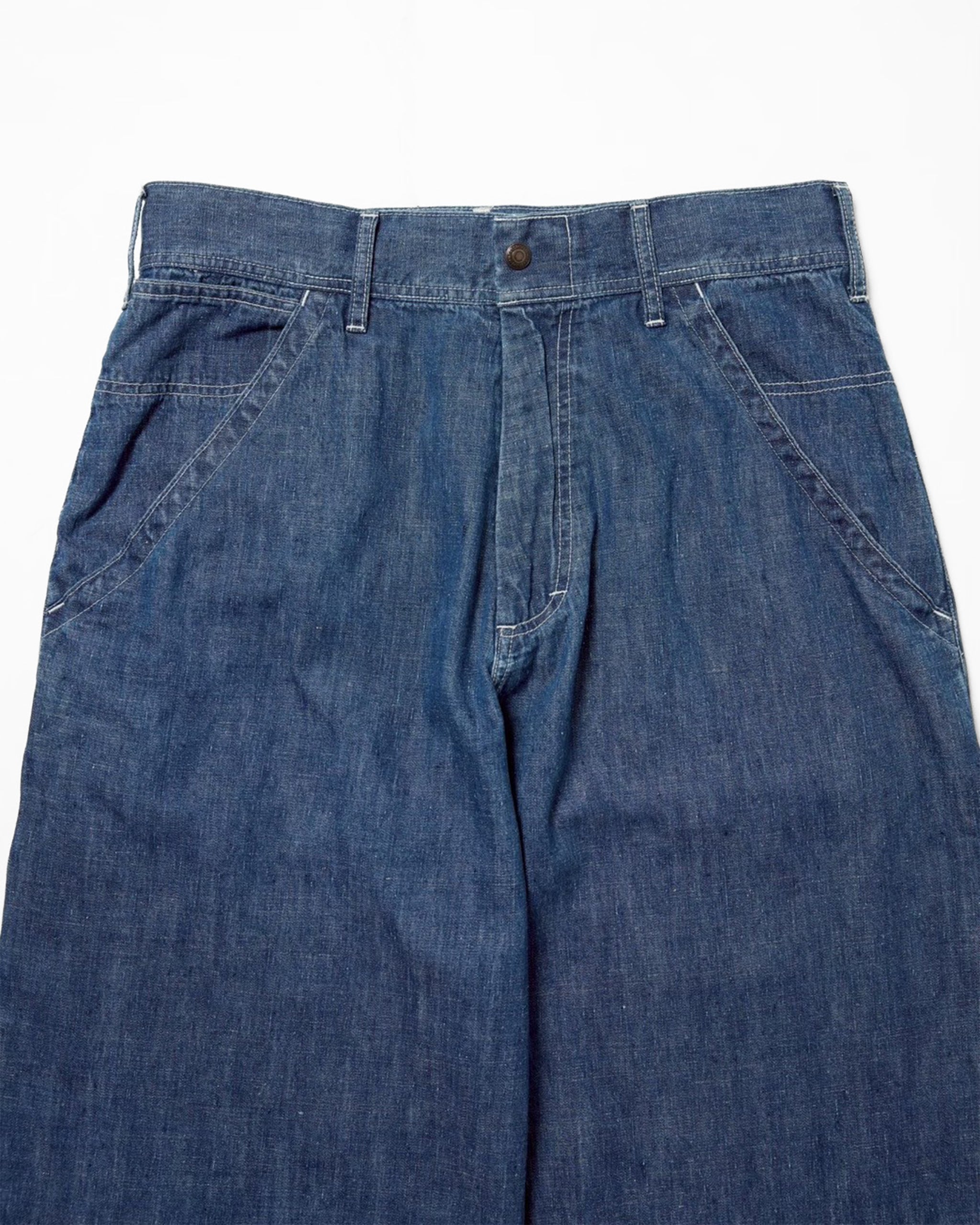 Painter pants (6.5oz selvedge denim) / BIFF-6.5oz (Blue Denim Vintagewash)