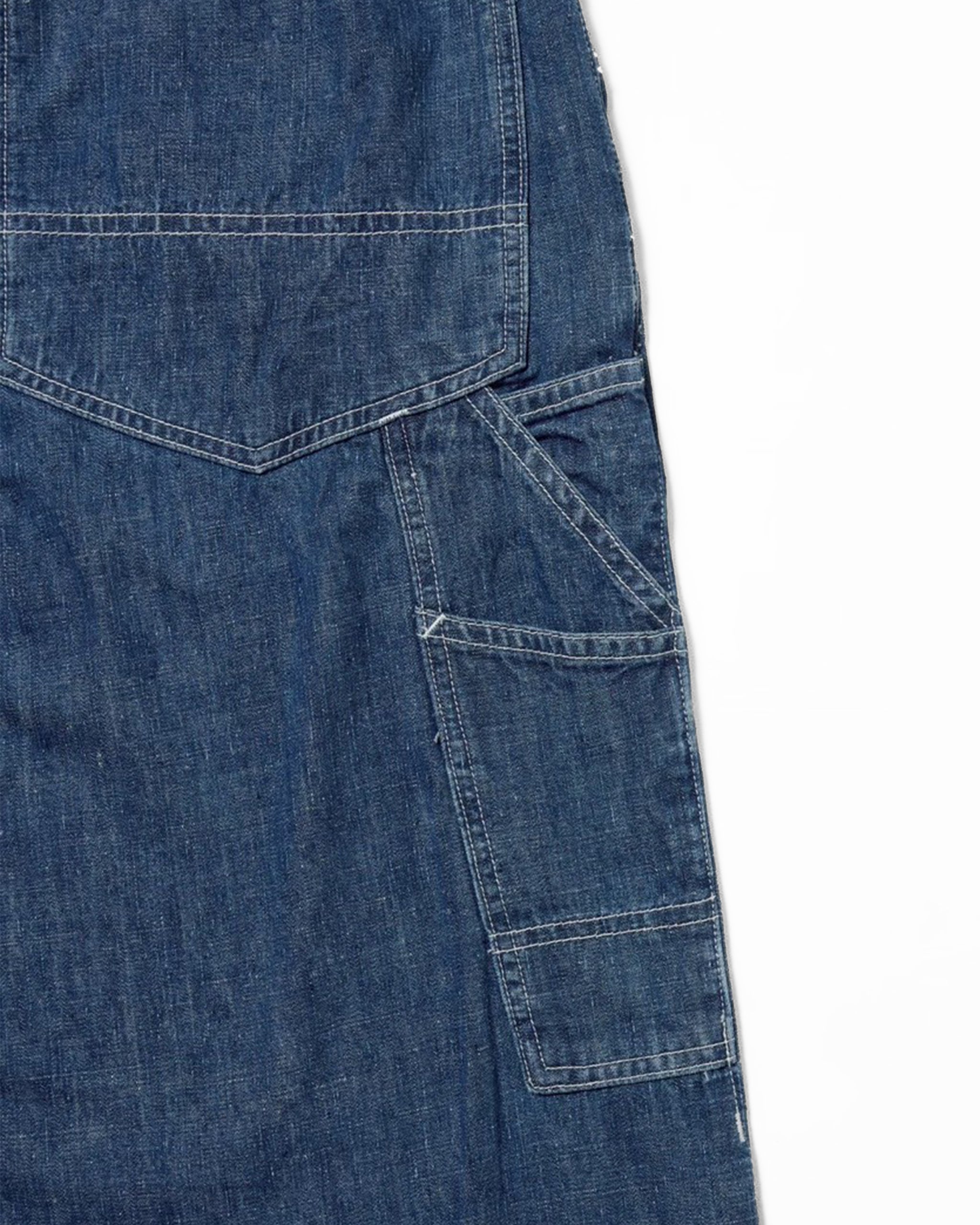 Painter pants (6.5oz selvedge denim) / BIFF-6.5oz (Blue Denim Vintagewash)