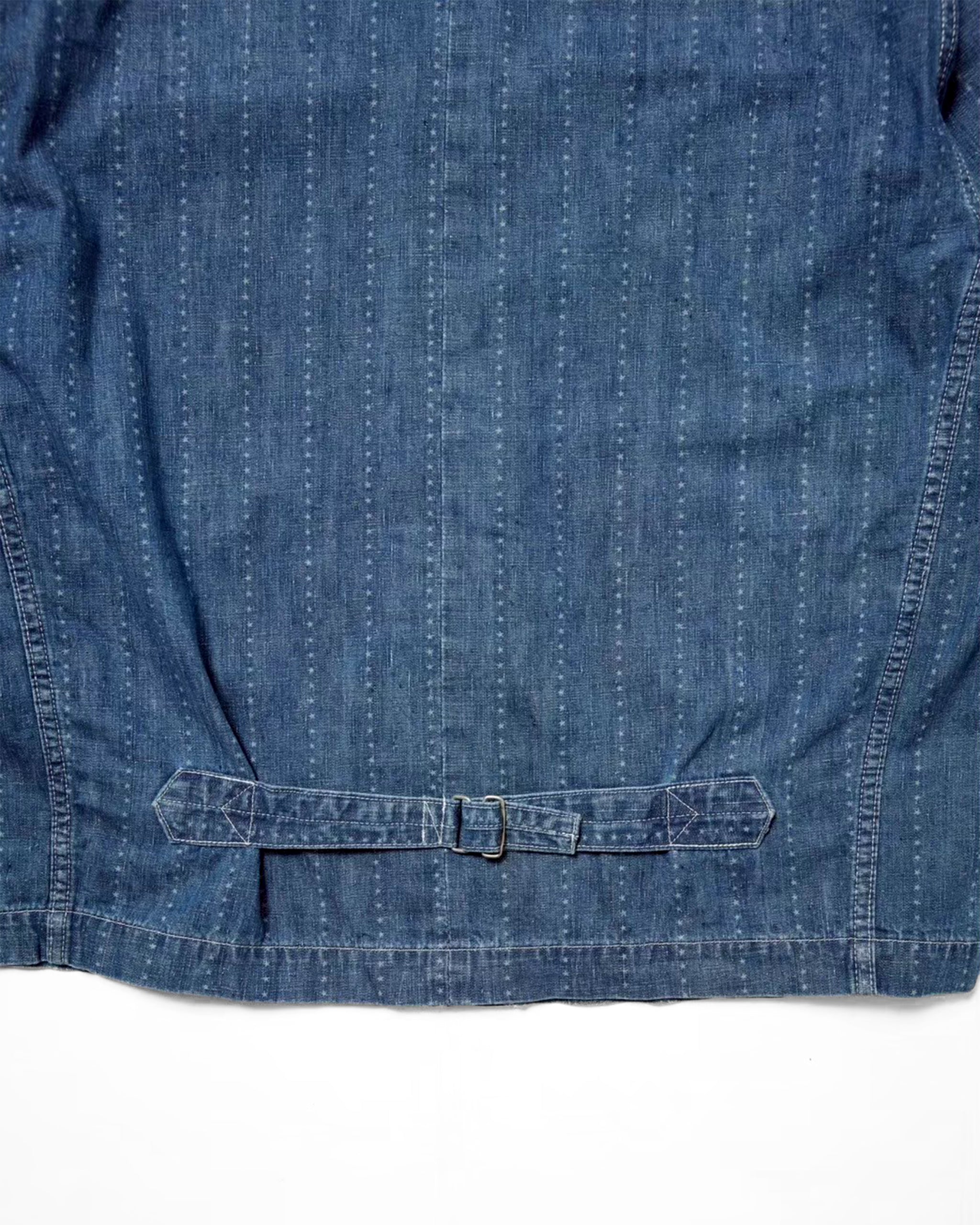engineer jacket(6.5oz selvedge denim)Pinst★ripe / Yoshi-6.5oz★ (Blue Denim ★Onewash)