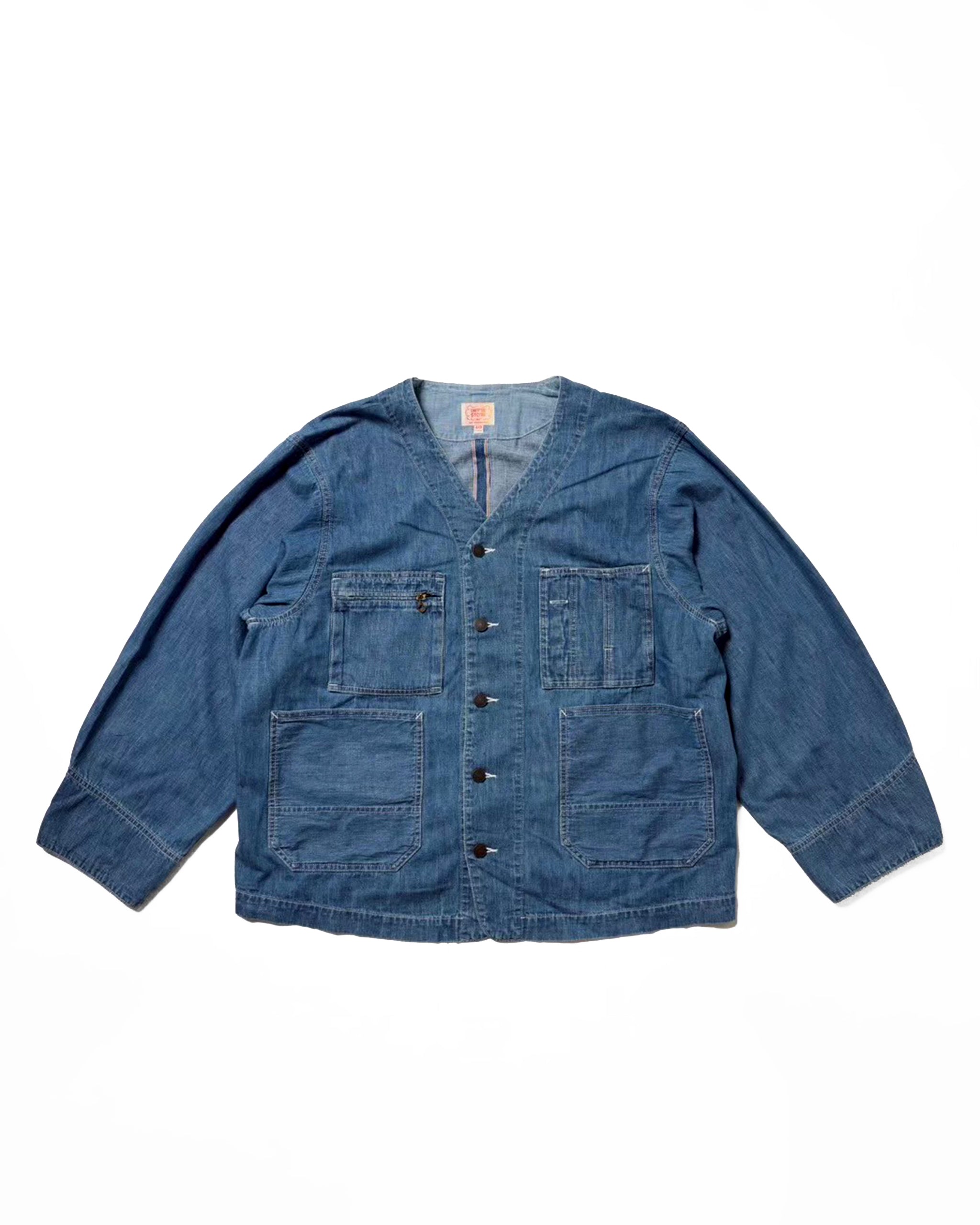 engineer jacket(6.5oz selvedge denim) / Yoshi-6.5oz (Blue Denim Vintagewash)