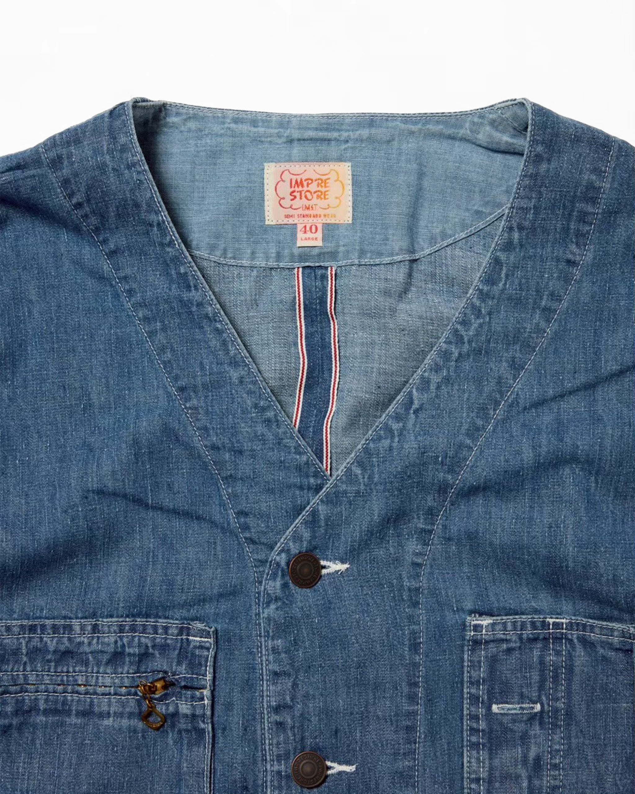 engineer jacket(6.5oz selvedge denim) / Yoshi-6.5oz (Blue Denim Onewash)