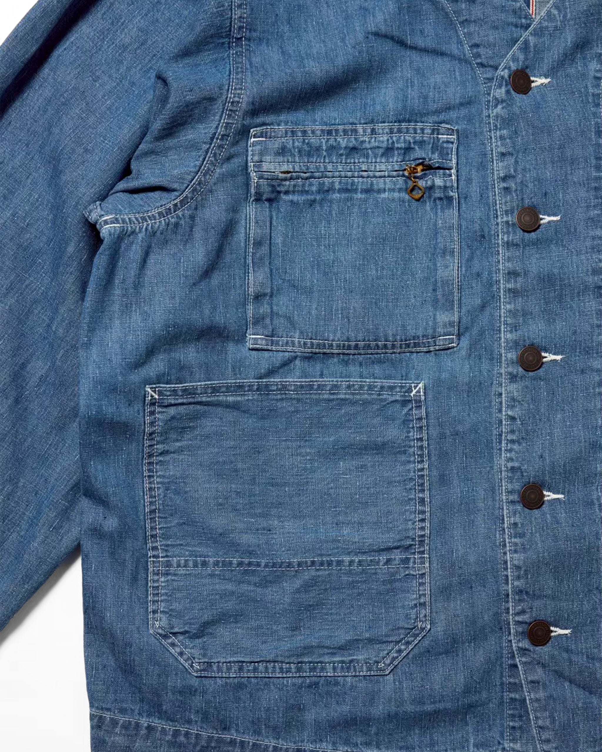 engineer jacket(6.5oz selvedge denim) / Yoshi-6.5oz (Blue Denim Onewash)