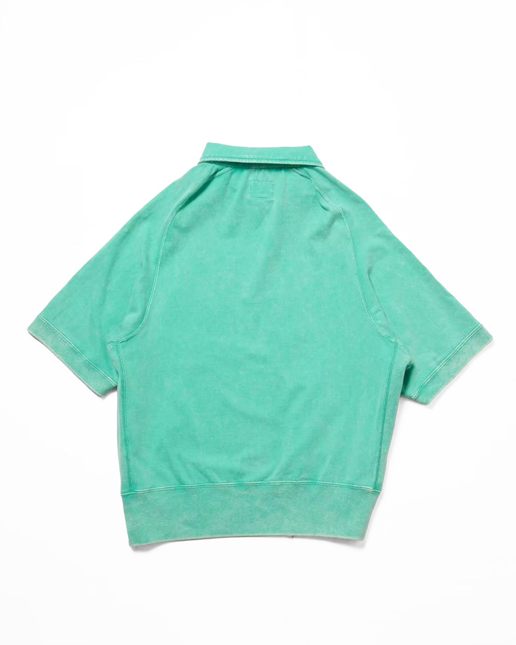 short sleeve harf zip sweat t polo / Blooper (Red)