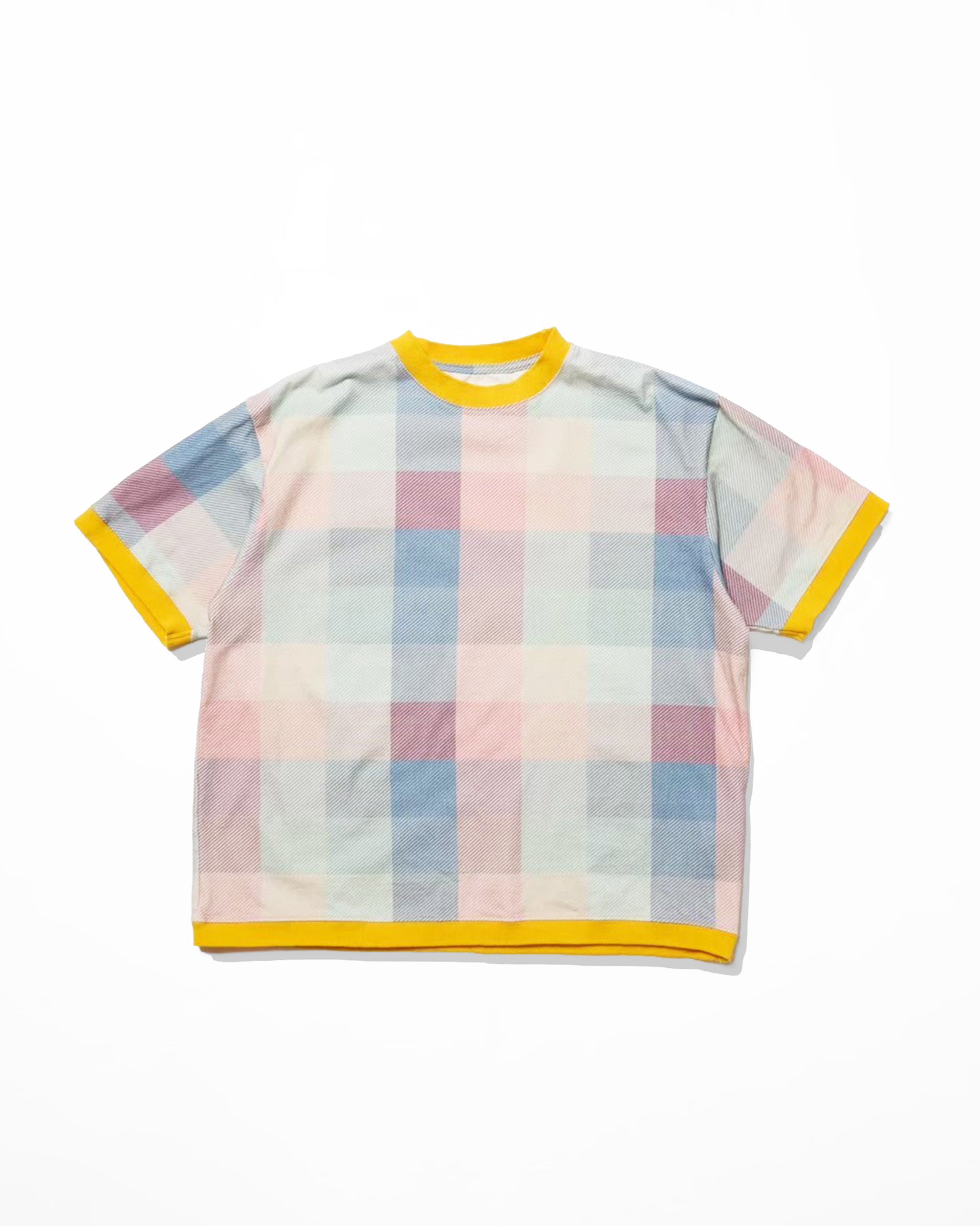 Multi-check  short sleeve t / Bowser
