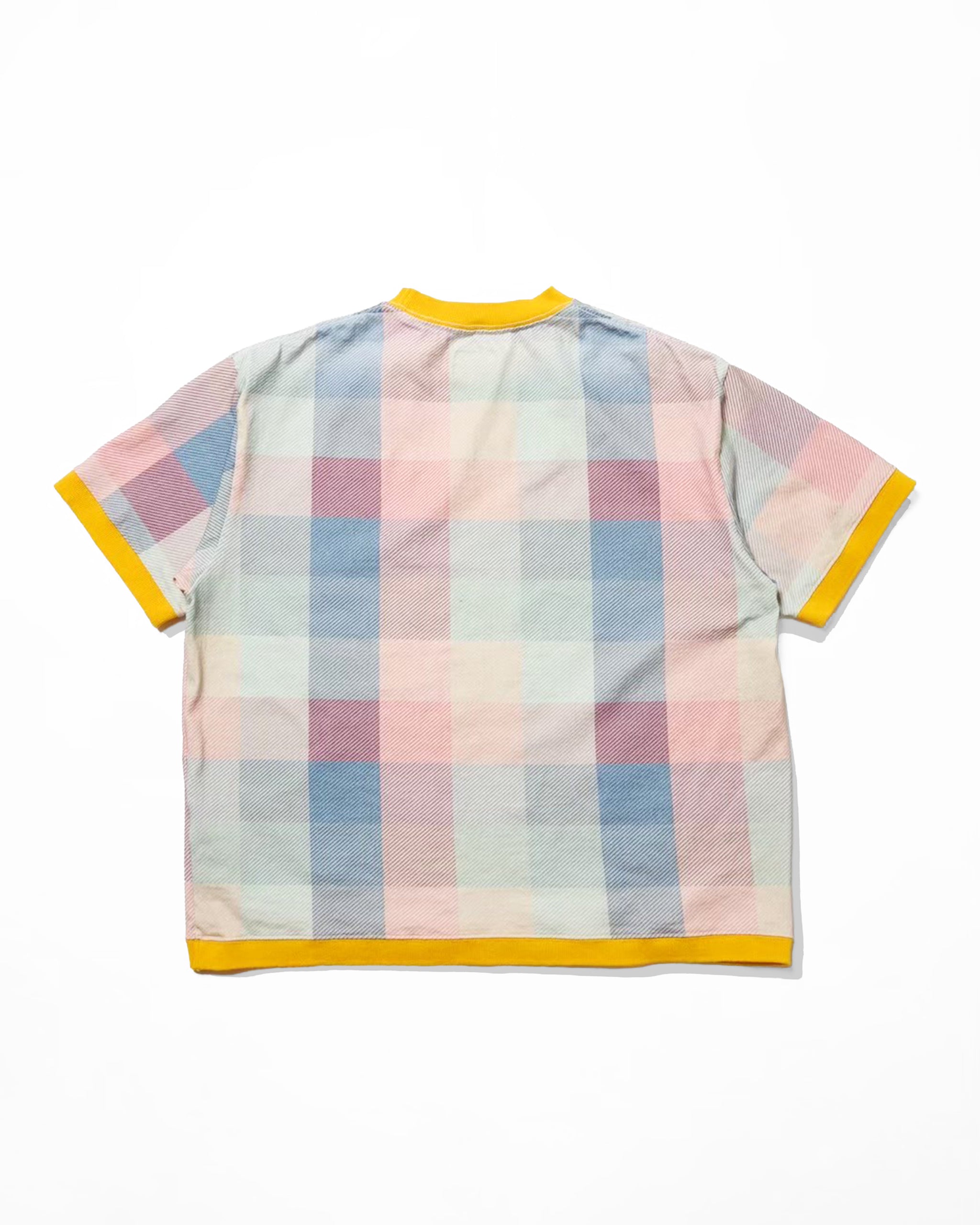Multi-check  short sleeve t / Bowser