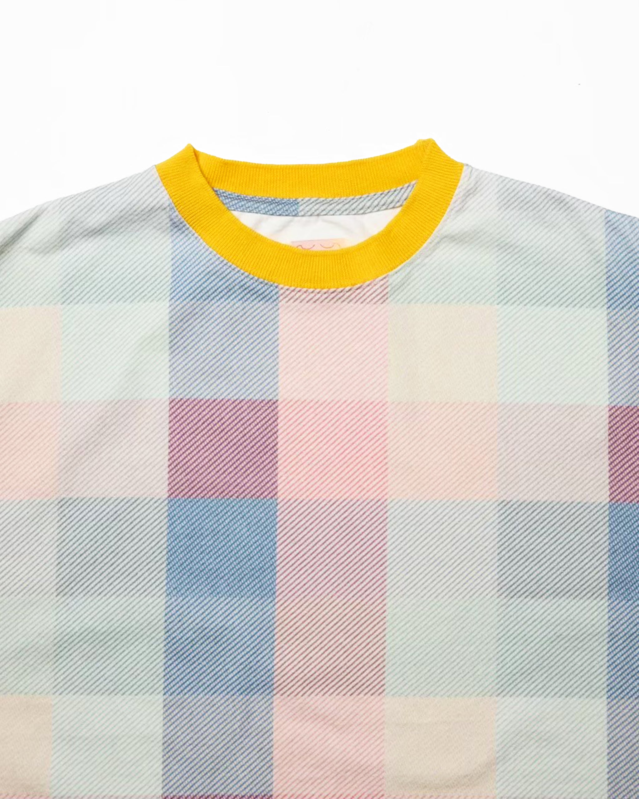 Multi-check  short sleeve t / Bowser