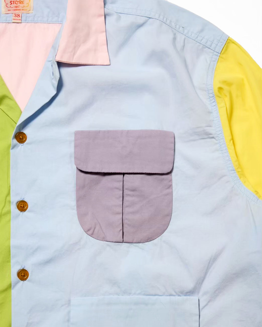 Crazy Open Collar Short Sleeve Shirt / Luigi-ss