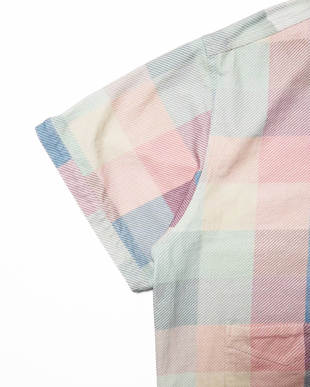 Multi-check beach shirt short sleeve / Daisy