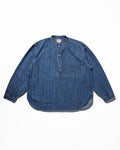 Fisherman Shirt(5.5ozPOPLIN)Pinst米ripe / Riceman★(★Vintagewash)