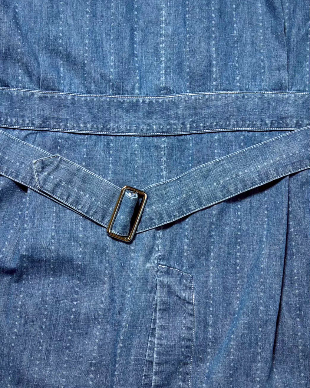 Shop coat(6.5oz selvedge denim)Pinst★ripe / Mario-6.5oz★ (Vintagewash)