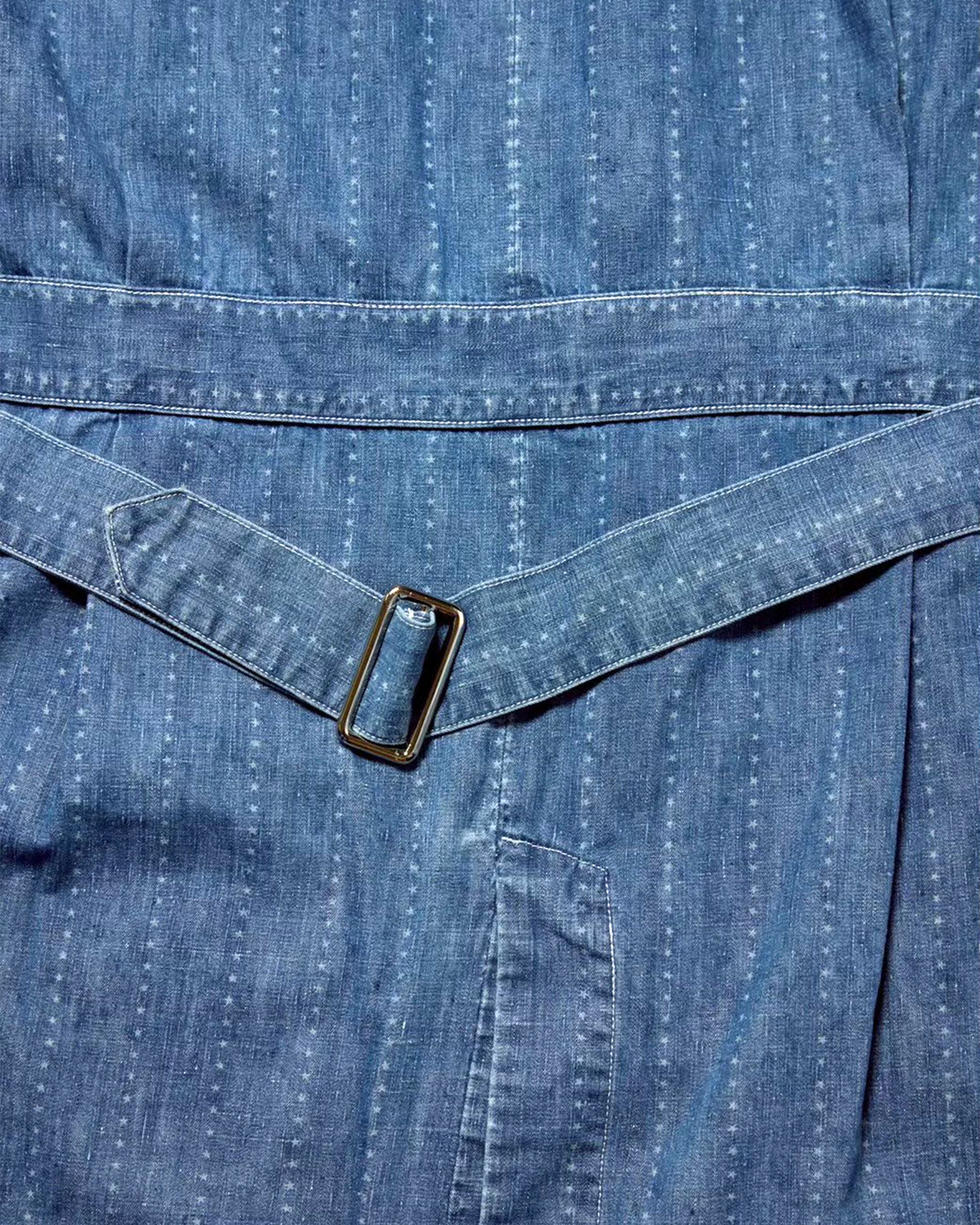 Shop coat(6.5oz selvedge denim)Pinst★ripe / Mario-6.5oz★ (Vintagewash)