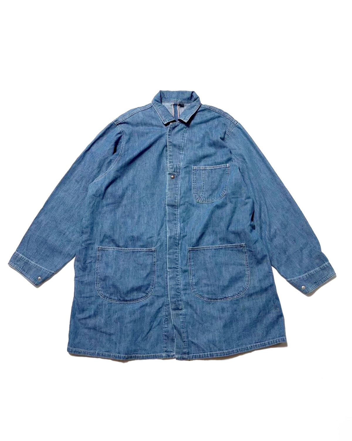 Shop coat(6.5oz selvedge denim) / Mario-6.5oz (Vintagewash)