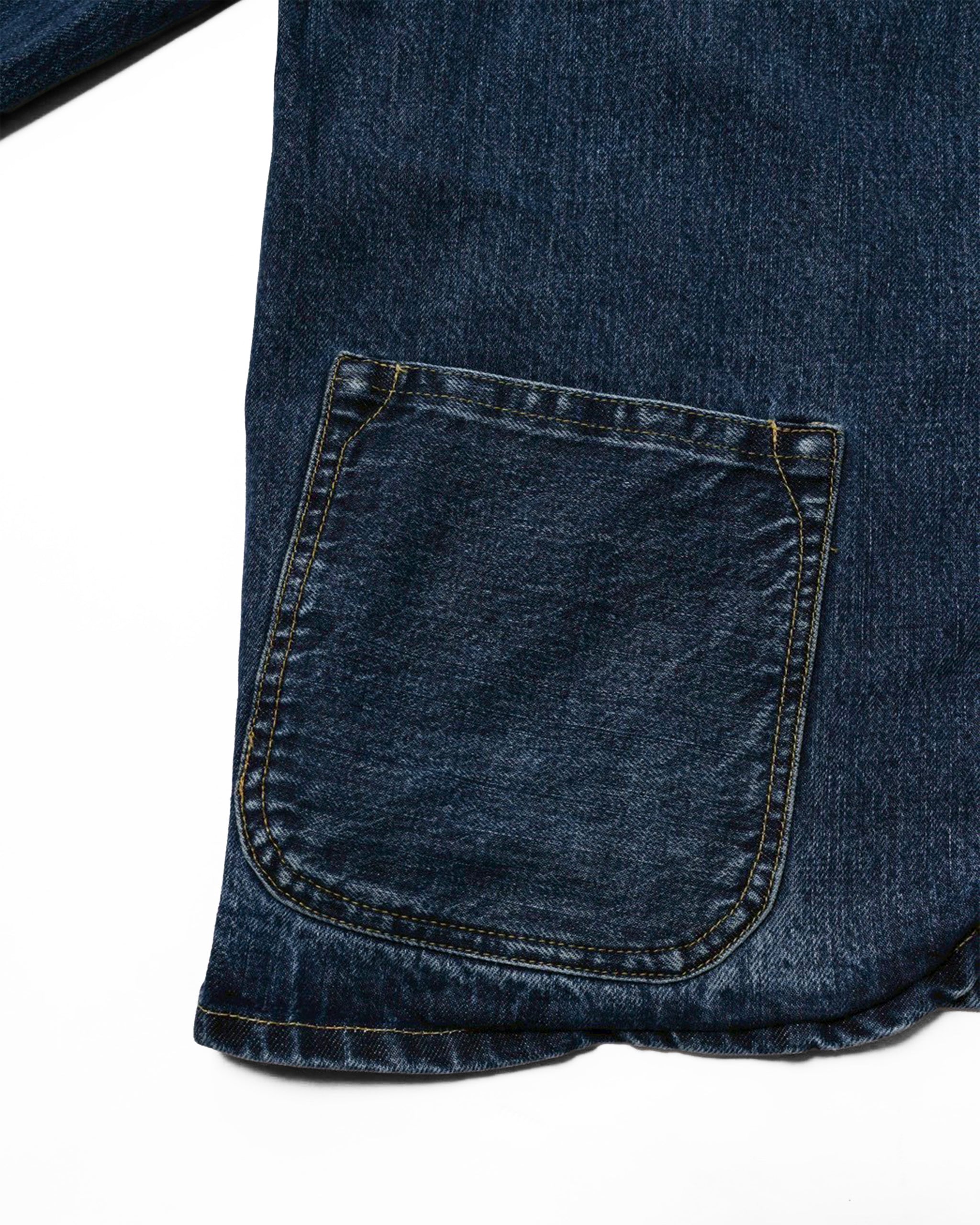 tailored jacket (12.5oz selvedge denim ) / Emmett Brown (Black Denim Vintagewash)