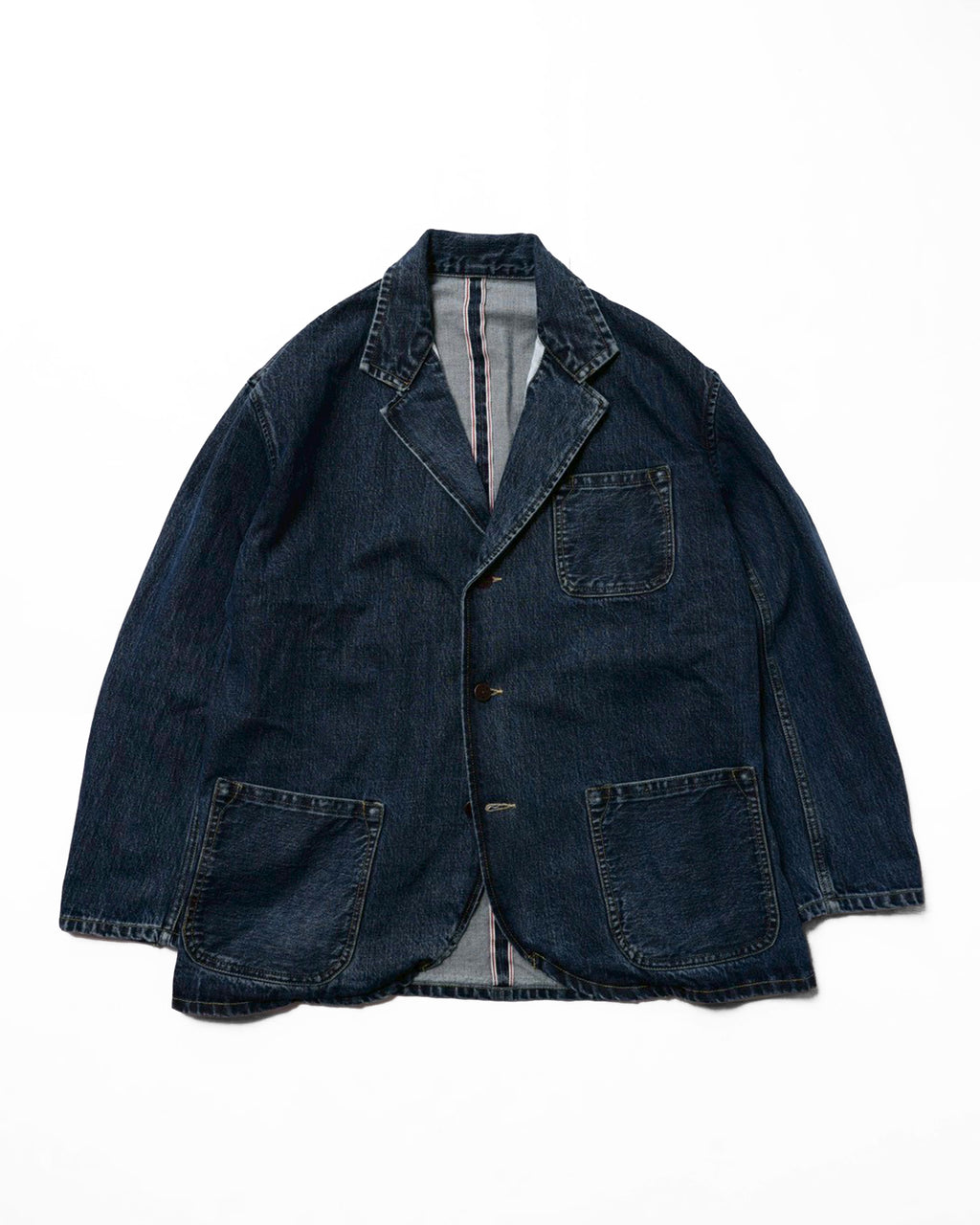 tailored jacket (12.5oz selvedge denim ) / Emmett Brown (Blue Denim Vintagewash)
