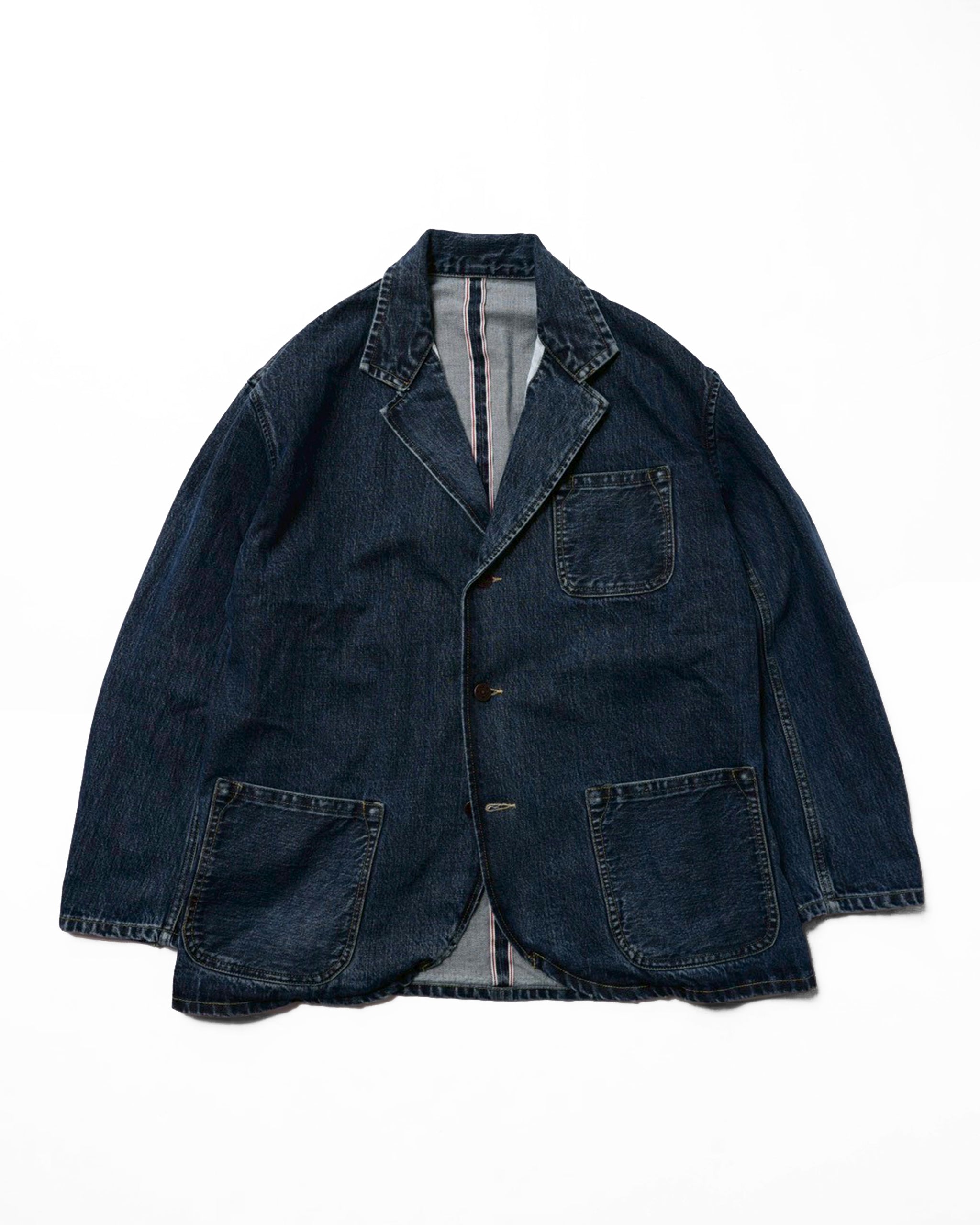tailored jacket (12.5oz selvedge denim ) / Emmett Brown (Blue Denim Vintagewash)