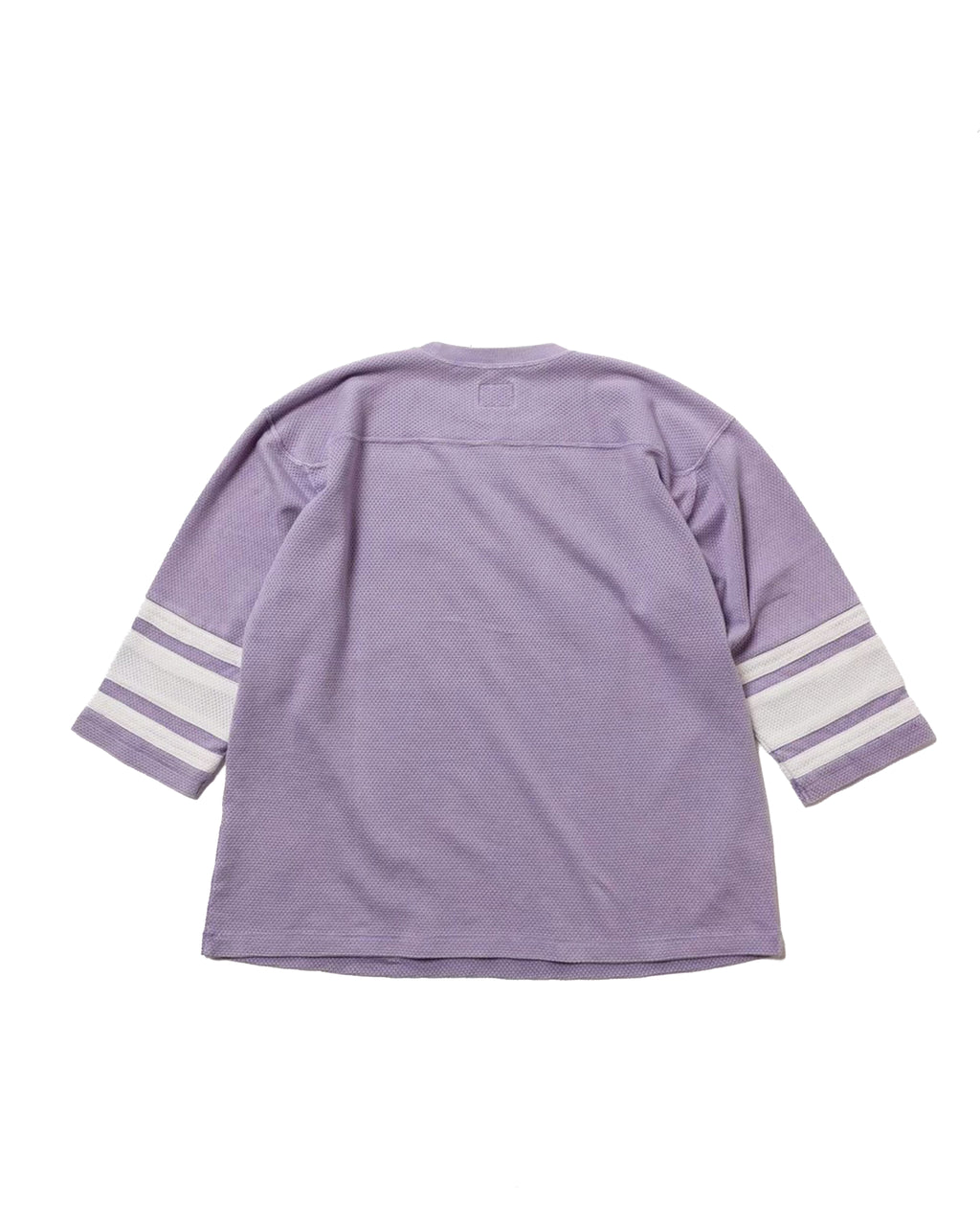 Football 3/4sleeves with sleeve lines / Bull-mesh t-cloth V.D (faded purple)