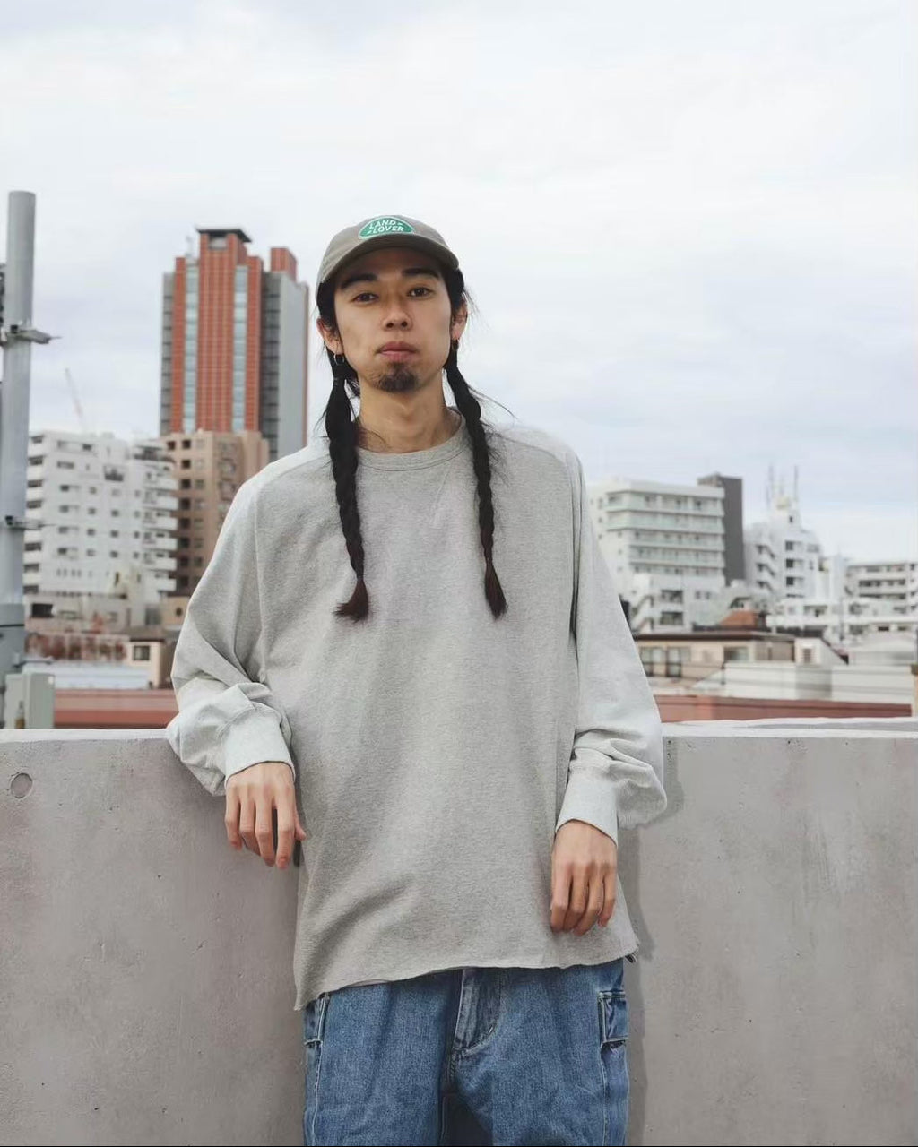 Freedom LongSleeve Tshirt／Harold (Ivory)