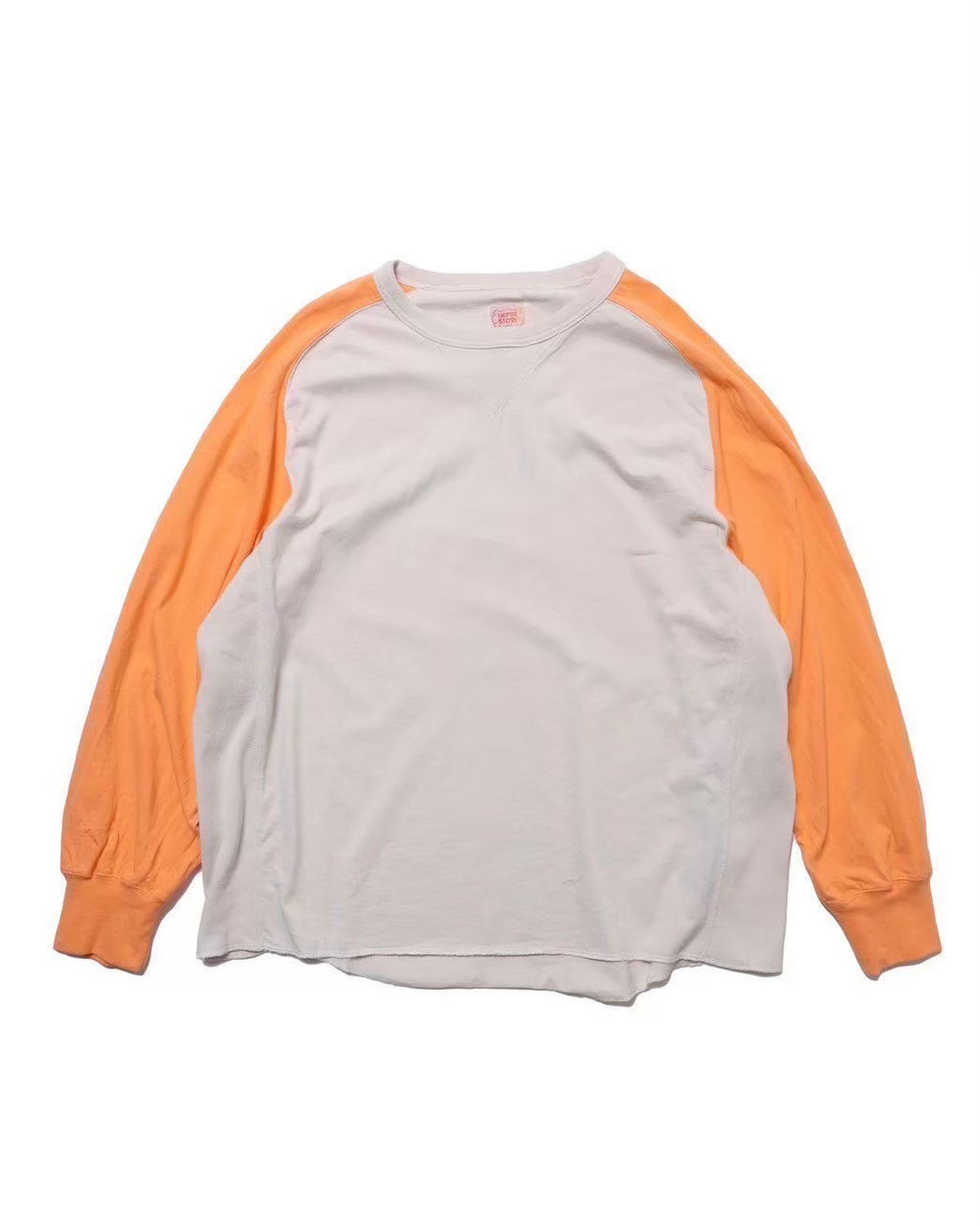 Freedom LongSleeve Tshirt／Harold (Ivory/Orange)