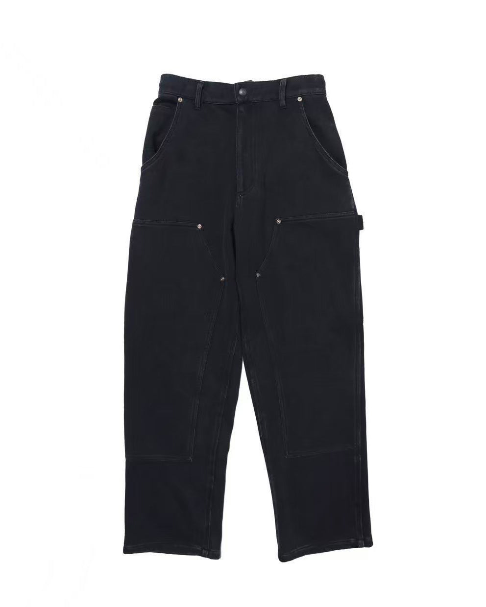Double Knee Pants / Huey (Faded Black)