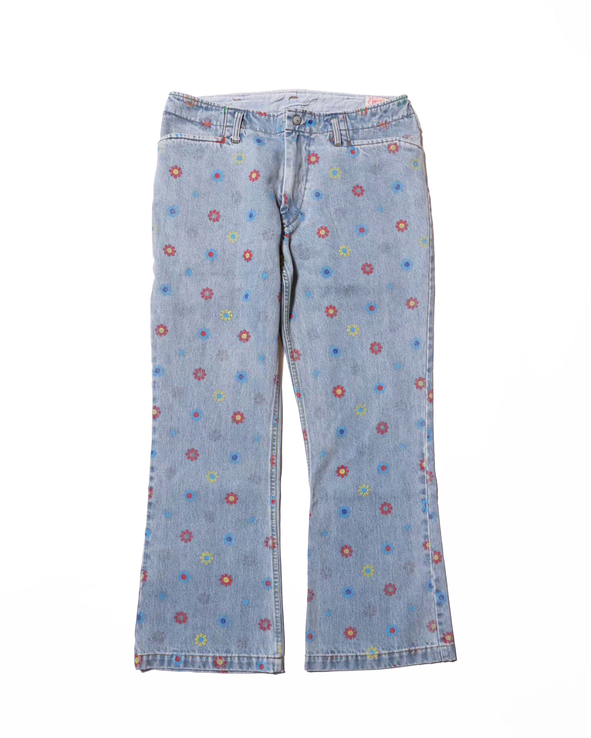 FlowerDenimFriscoPants／Barnes.FW (SMOKEBLUE)
